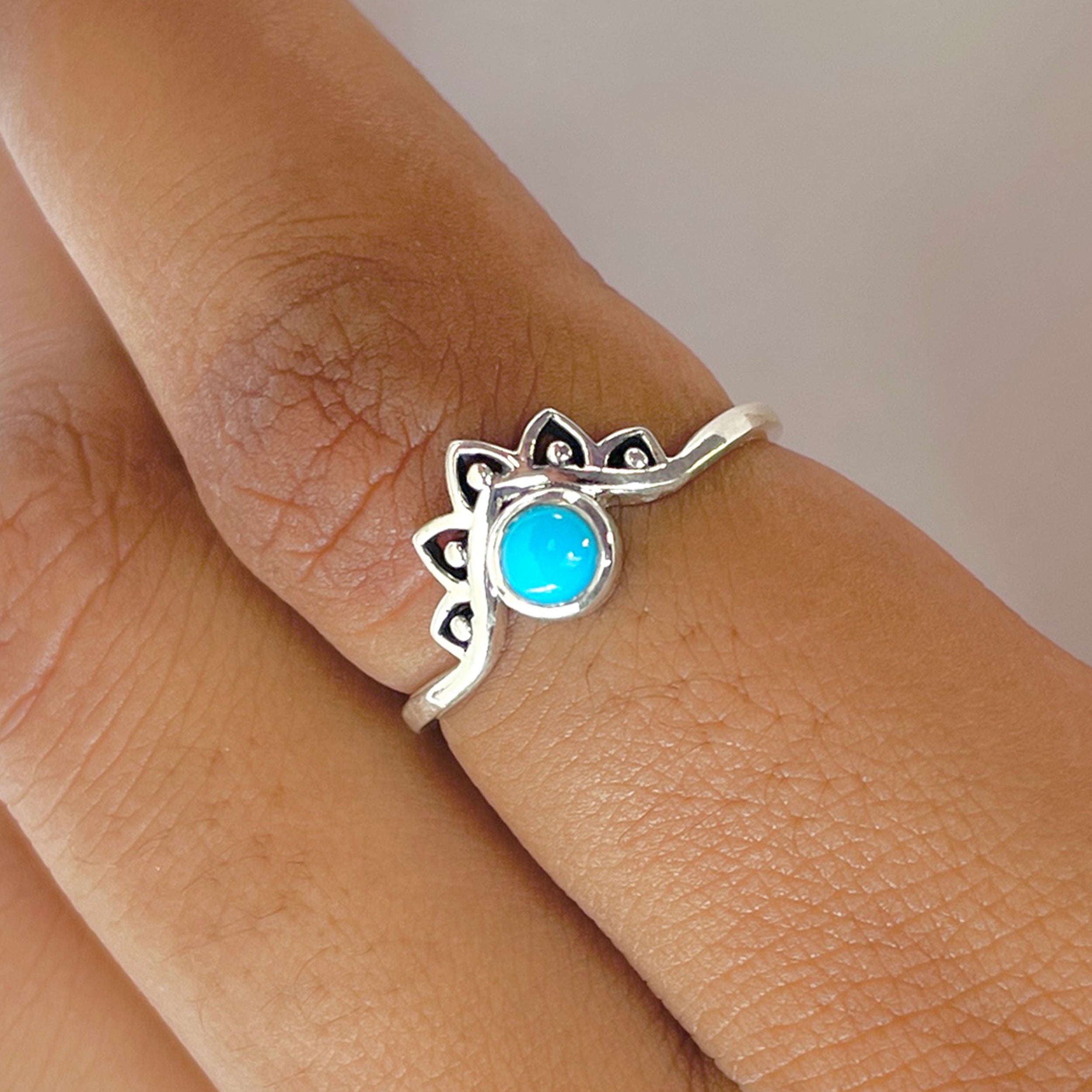 Turquoise Ring-(TRQ-RDR-1342.)