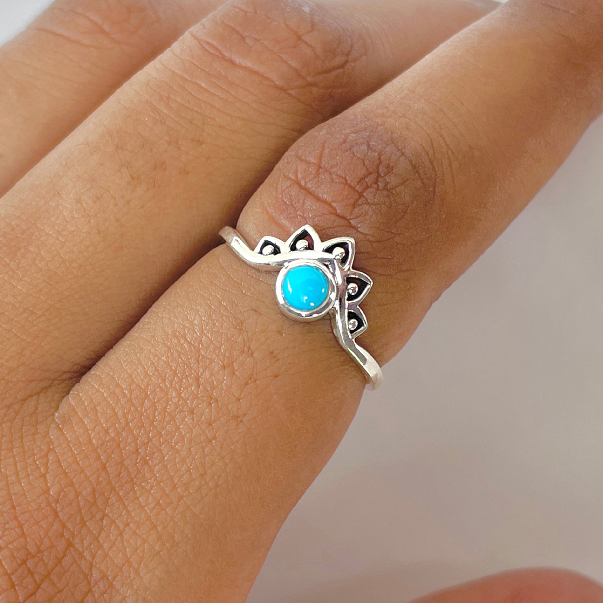 Turquoise Ring-(TRQ-RDR-1342.)