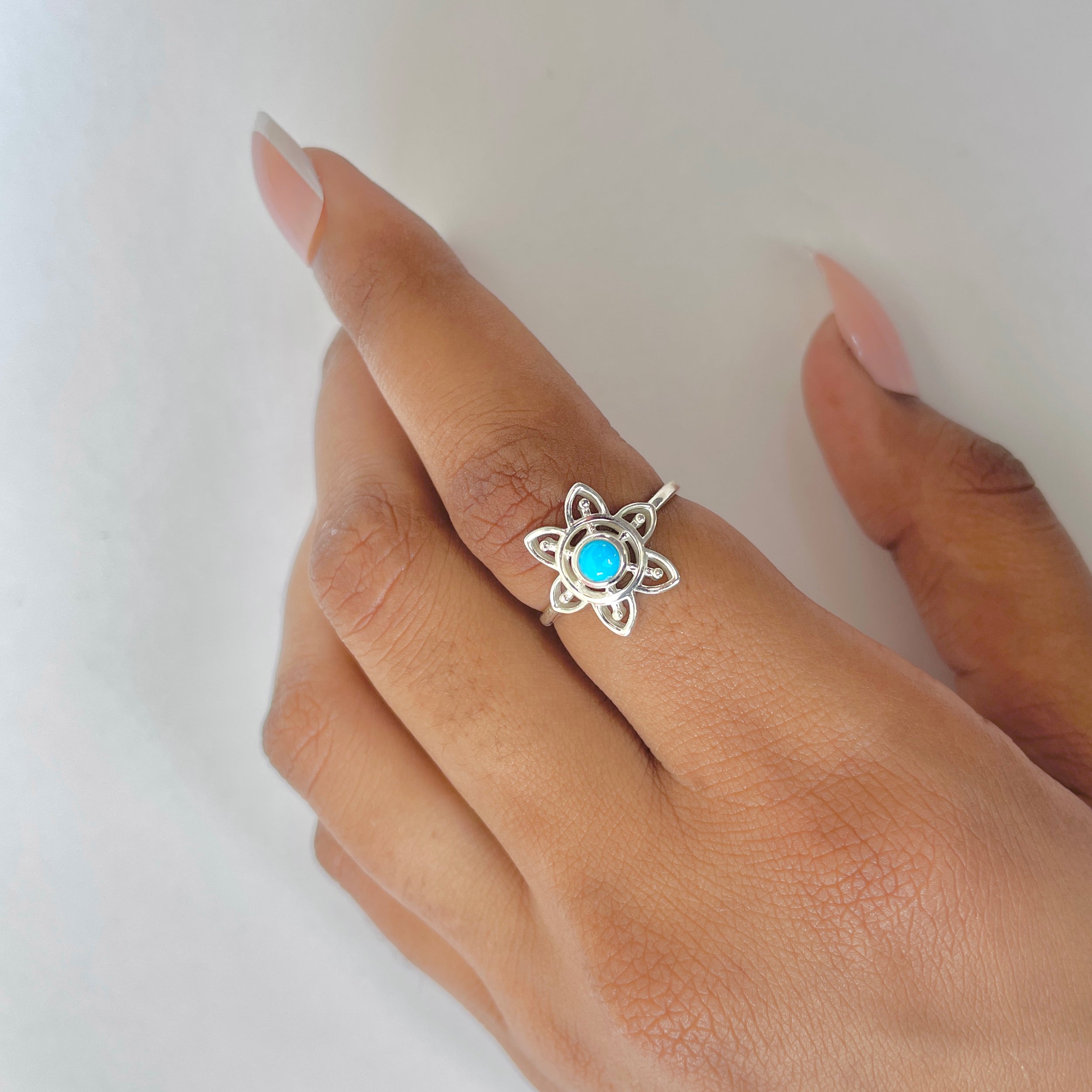 Turquoise Ring-(TRQ-RDR-1357.)