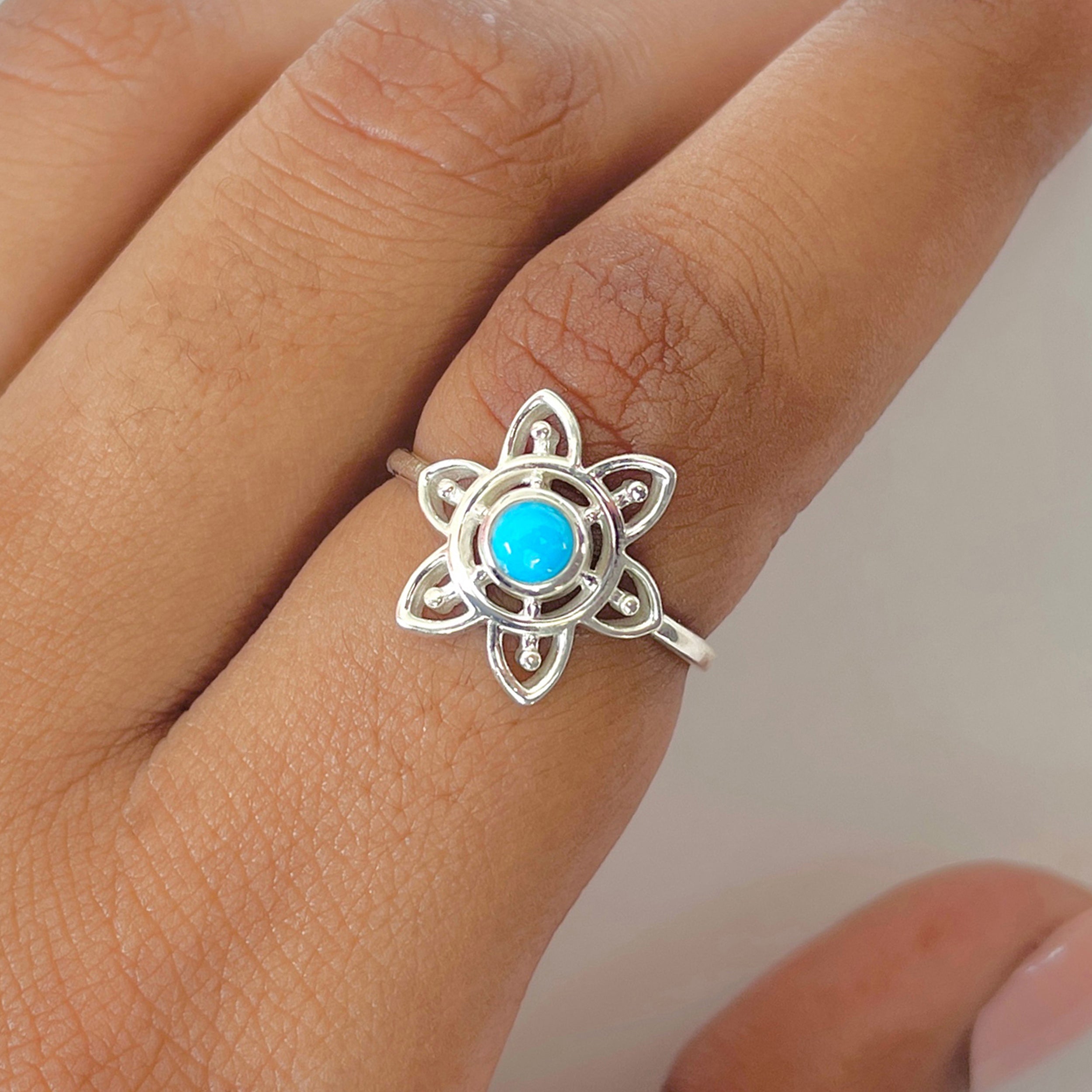 Turquoise Ring-(TRQ-RDR-1357.)
