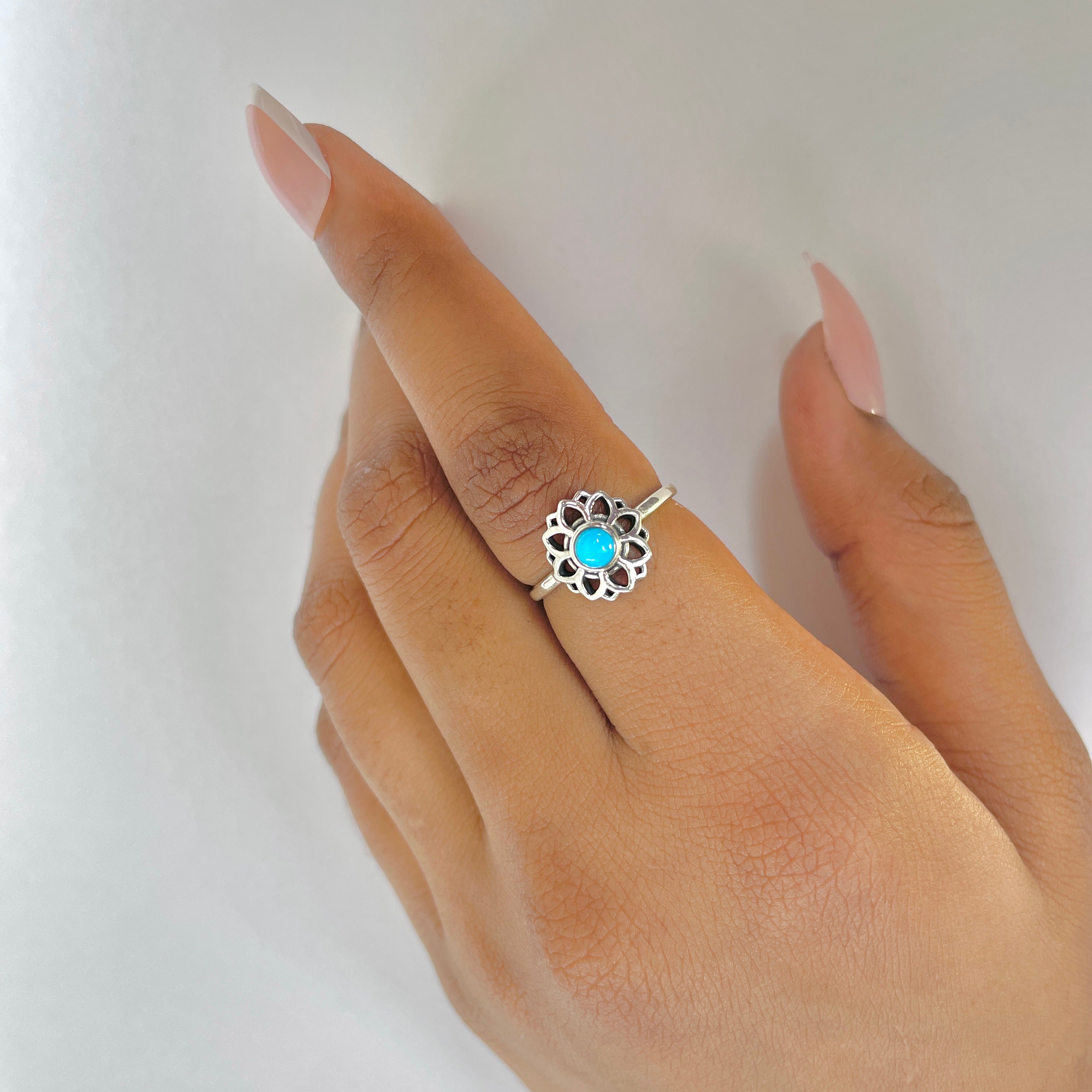 Turquoise Ring-(TRQ-RDR-1359.)