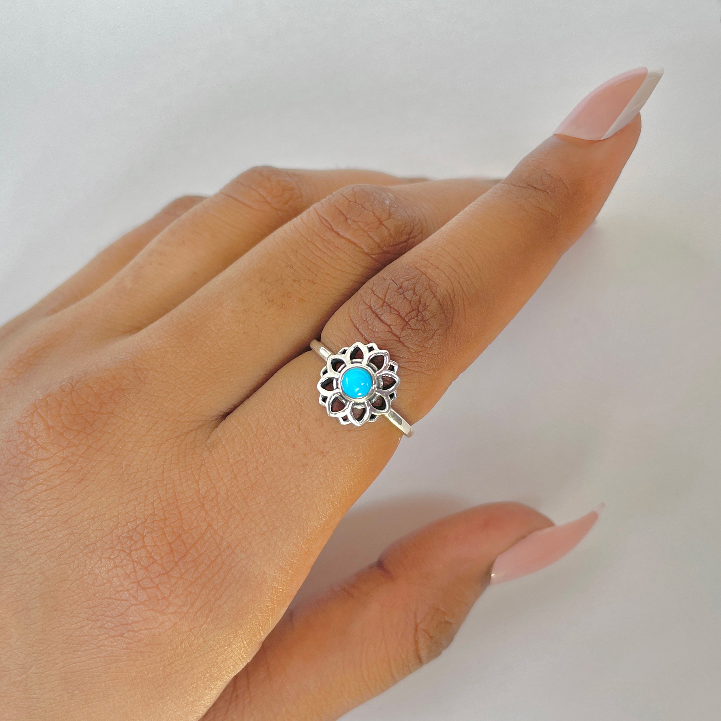 Turquoise Ring-(TRQ-RDR-1359.)