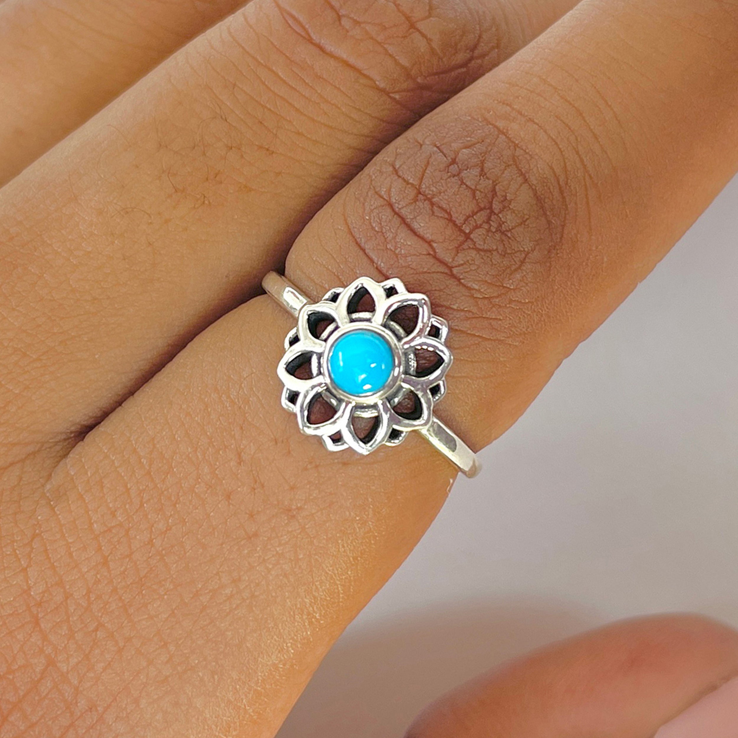Turquoise Ring-(TRQ-RDR-1359.)