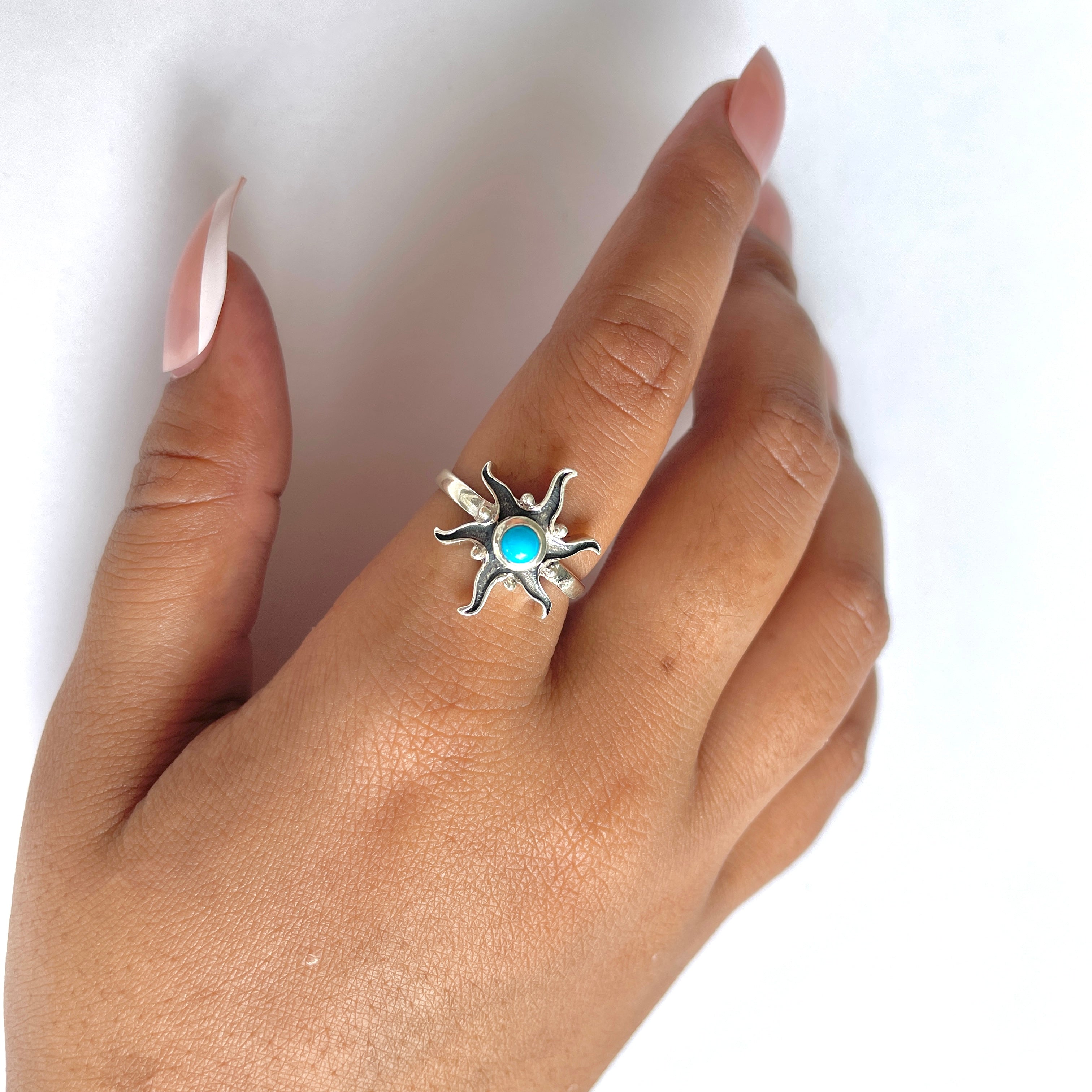 Turquoise Ring-(TRQ-RDR-1360.)