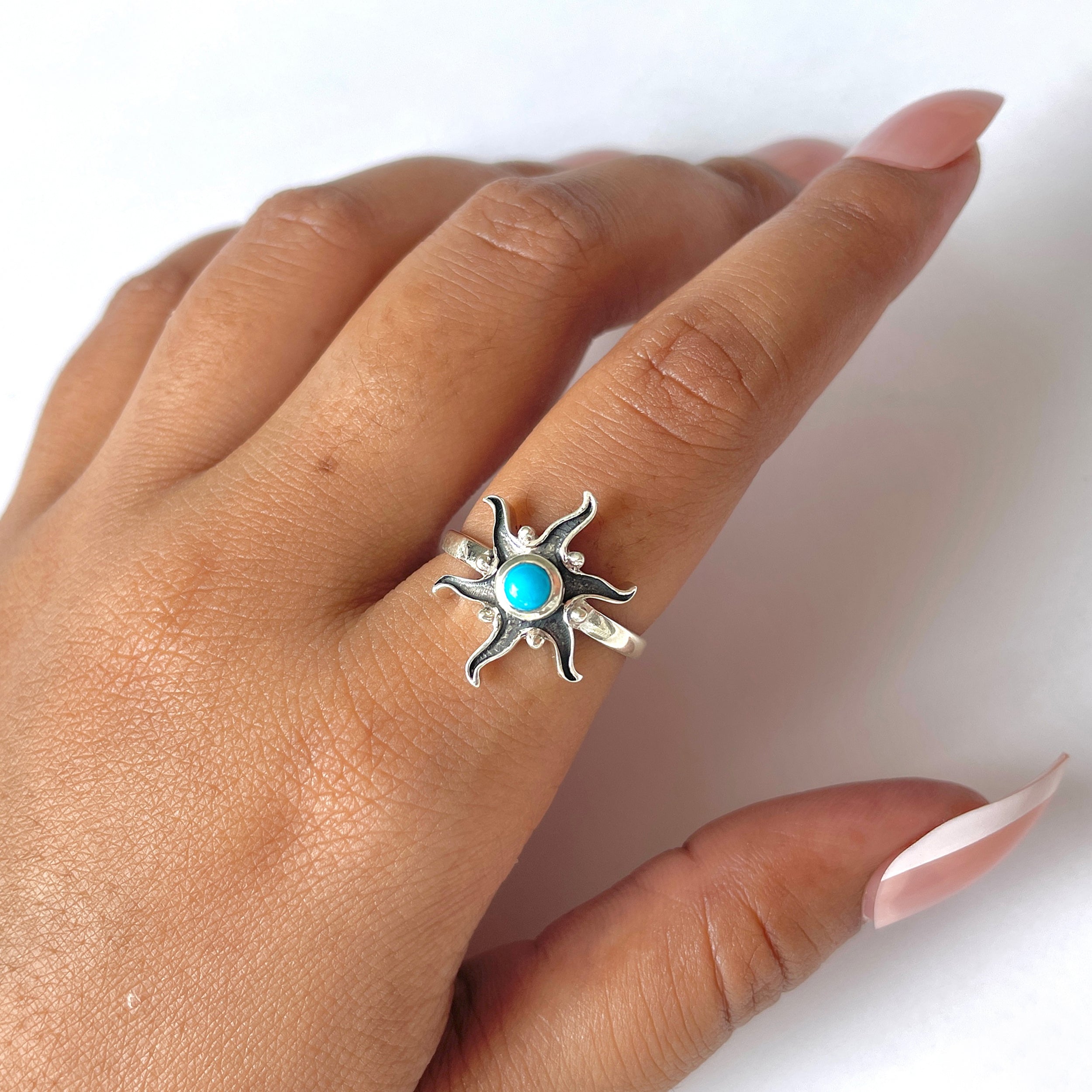 Turquoise Ring-(TRQ-RDR-1360.)