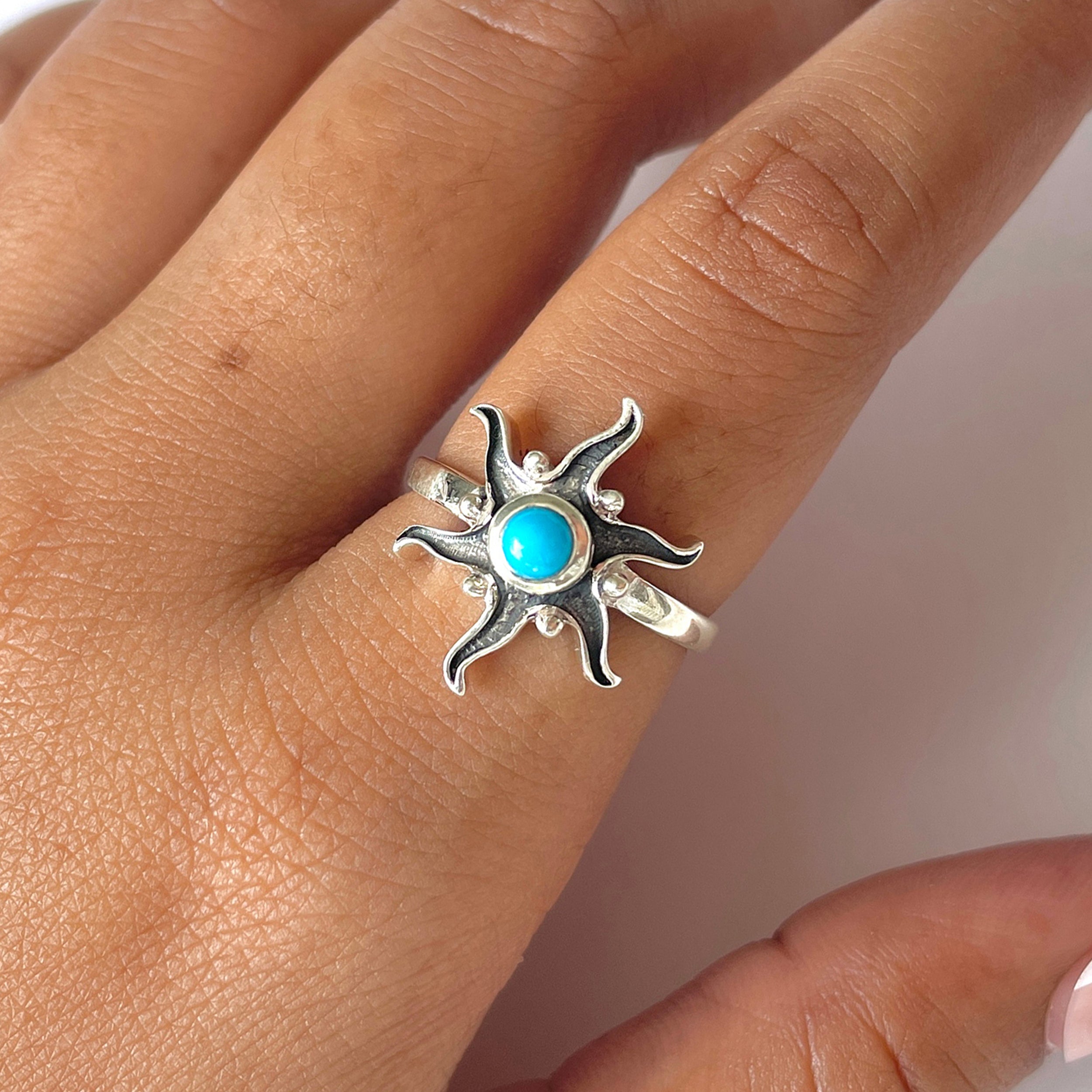 Turquoise Ring-(TRQ-RDR-1360.)