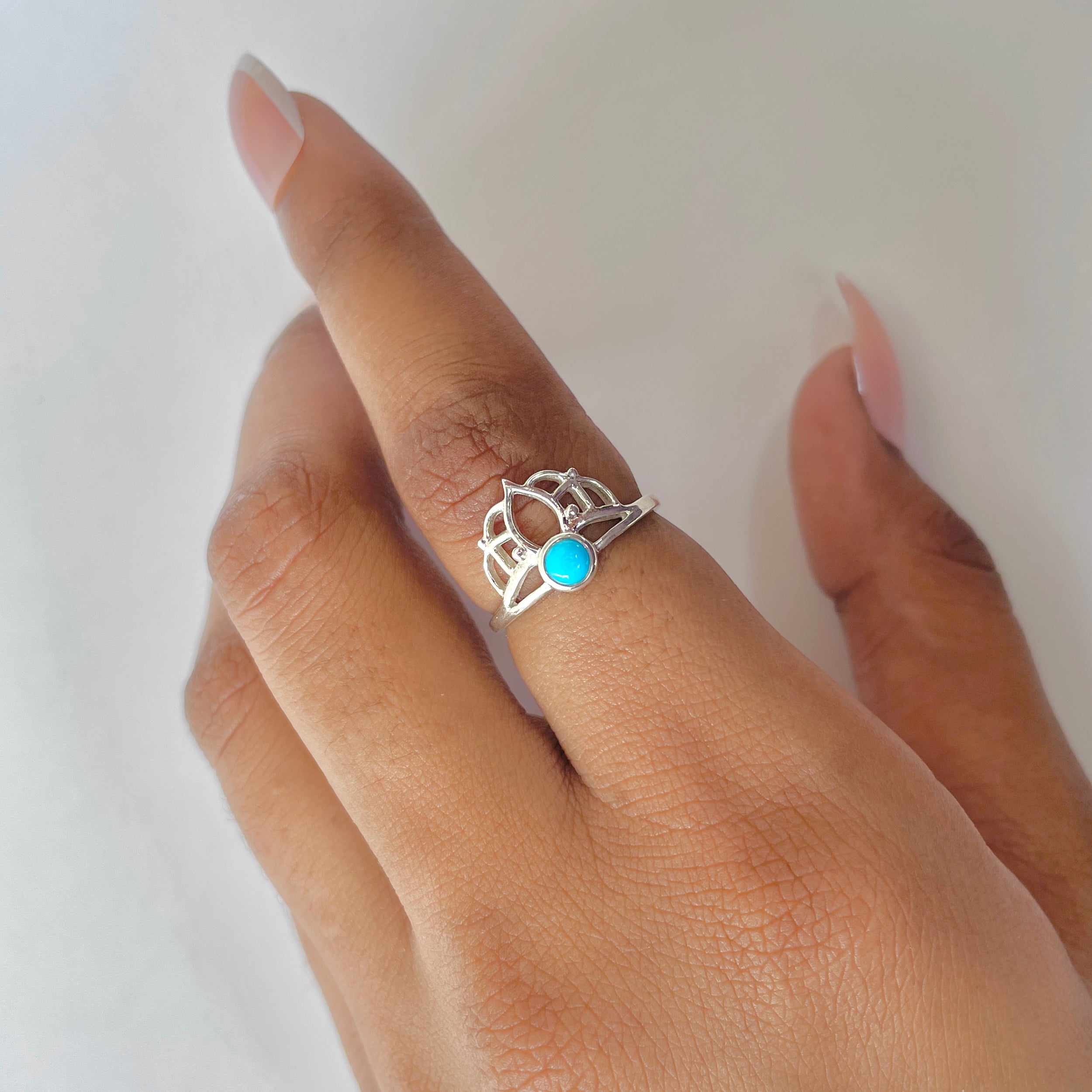 Turquoise Ring-(TRQ-RDR-1364.)