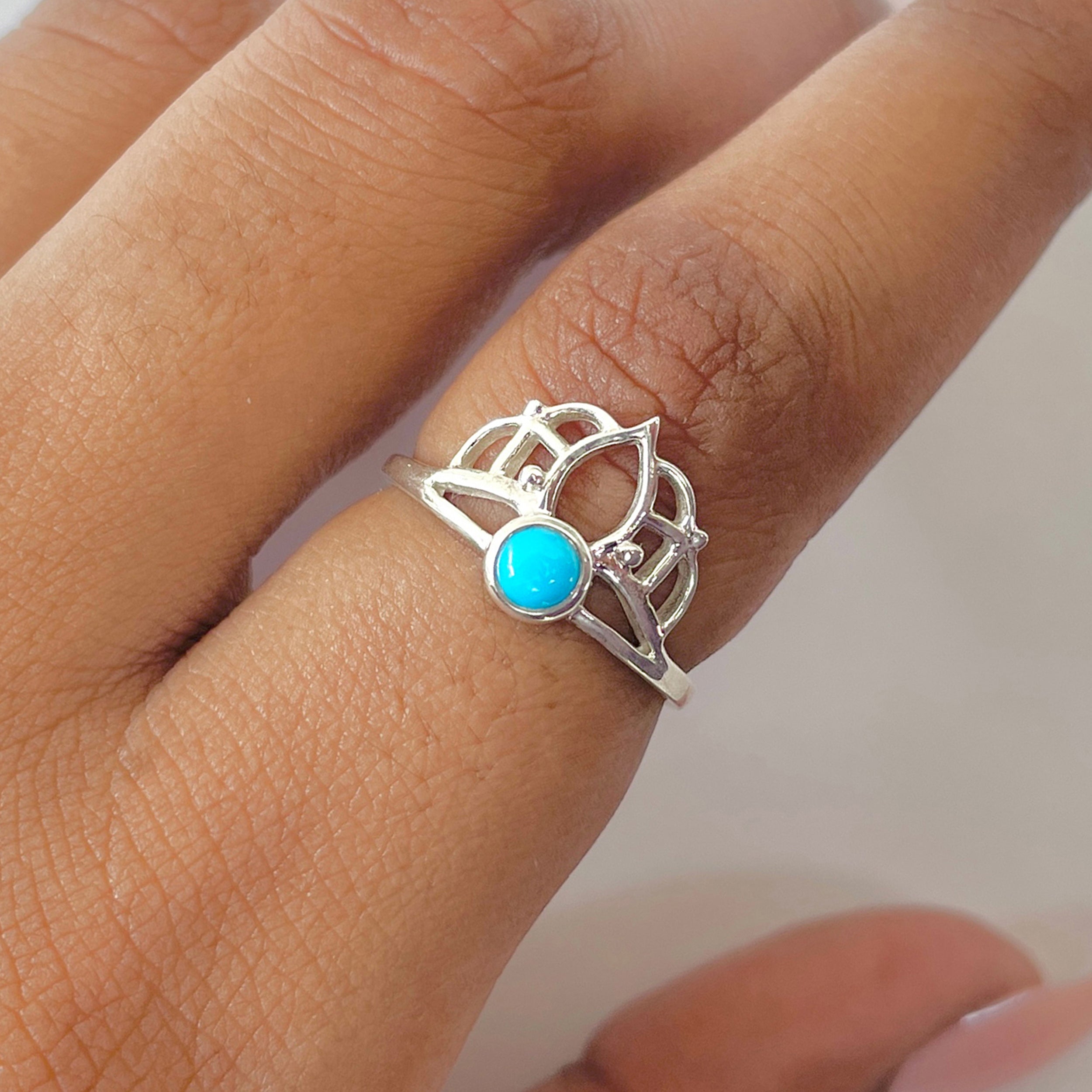 Turquoise Ring-(TRQ-RDR-1364.)