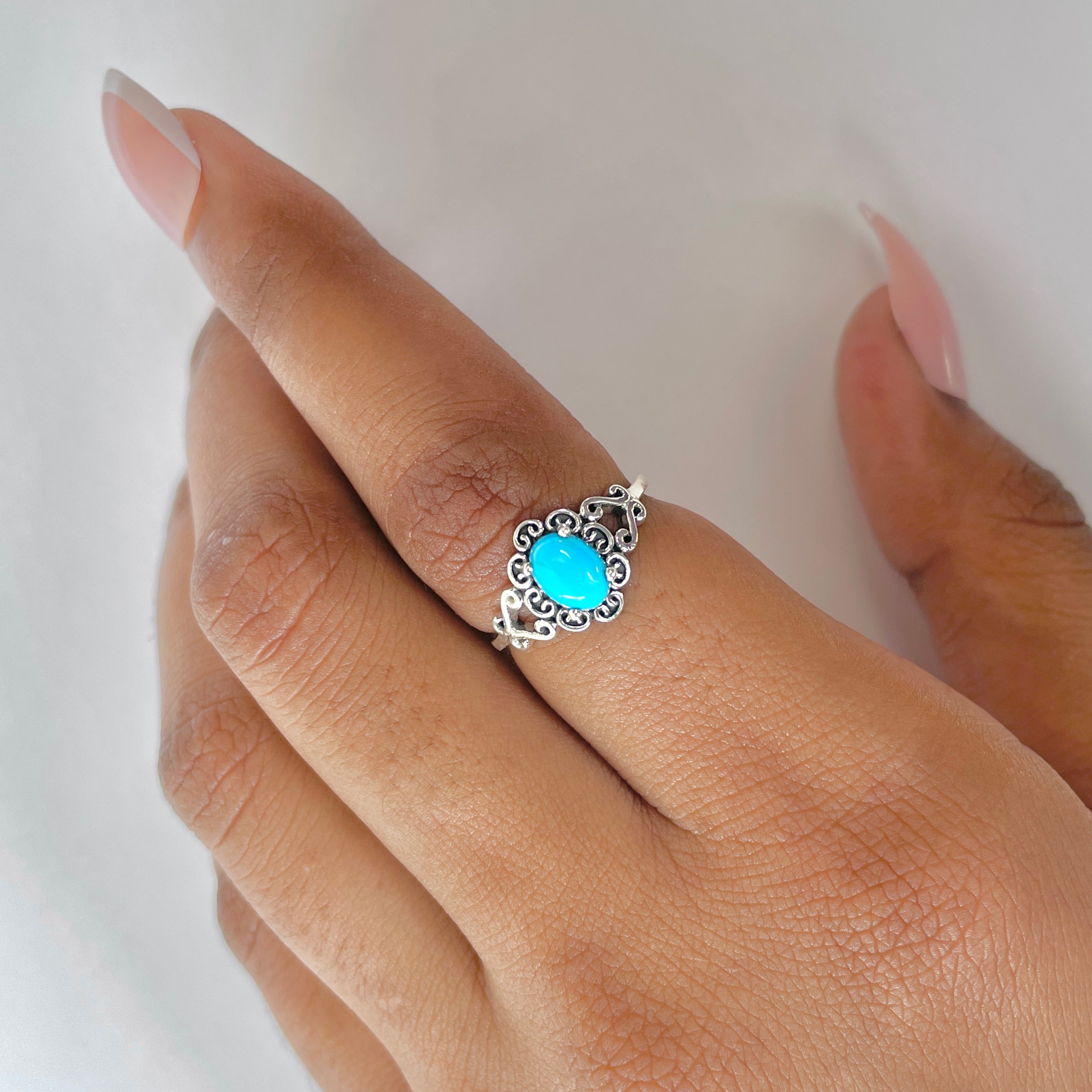Turquoise Ring-(TRQ-RDR-1437.)