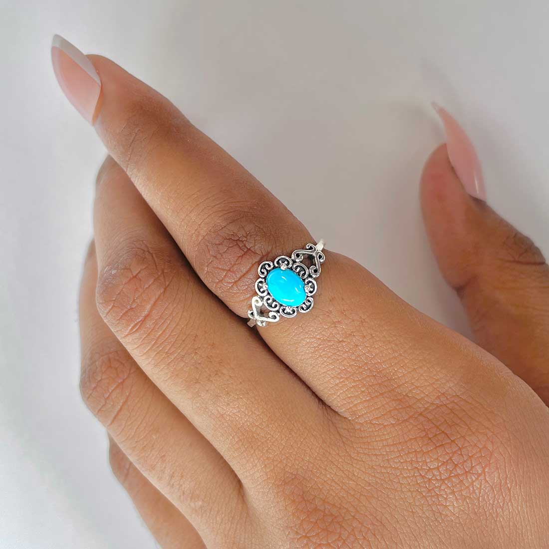 Turquoise Ring-(TRQ-RDR-1473.)