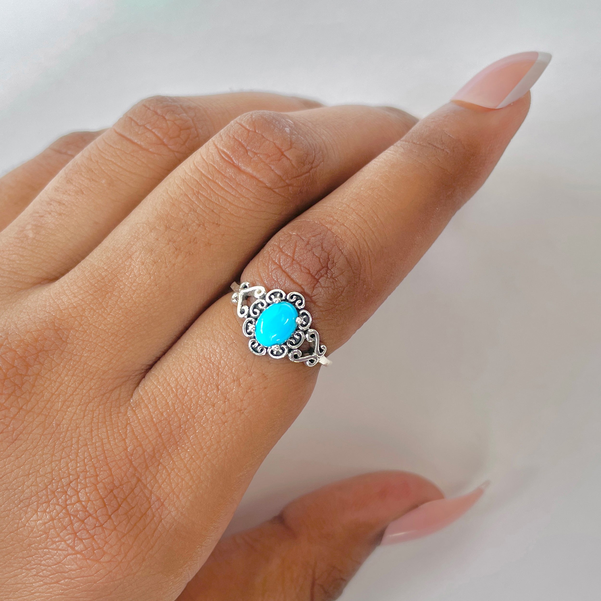 Turquoise Ring-(TRQ-RDR-1437.)