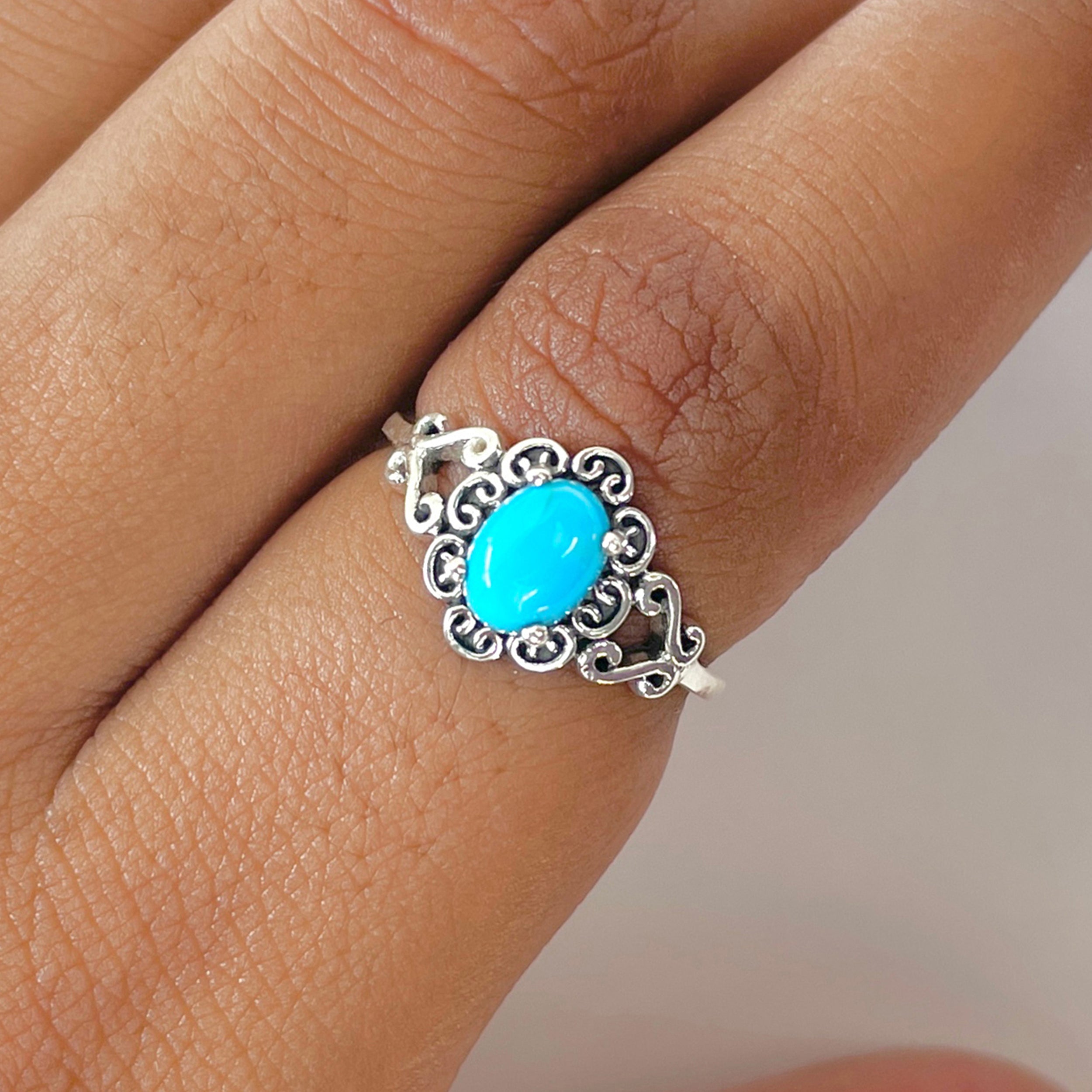 Turquoise Ring-(TRQ-RDR-1437.)