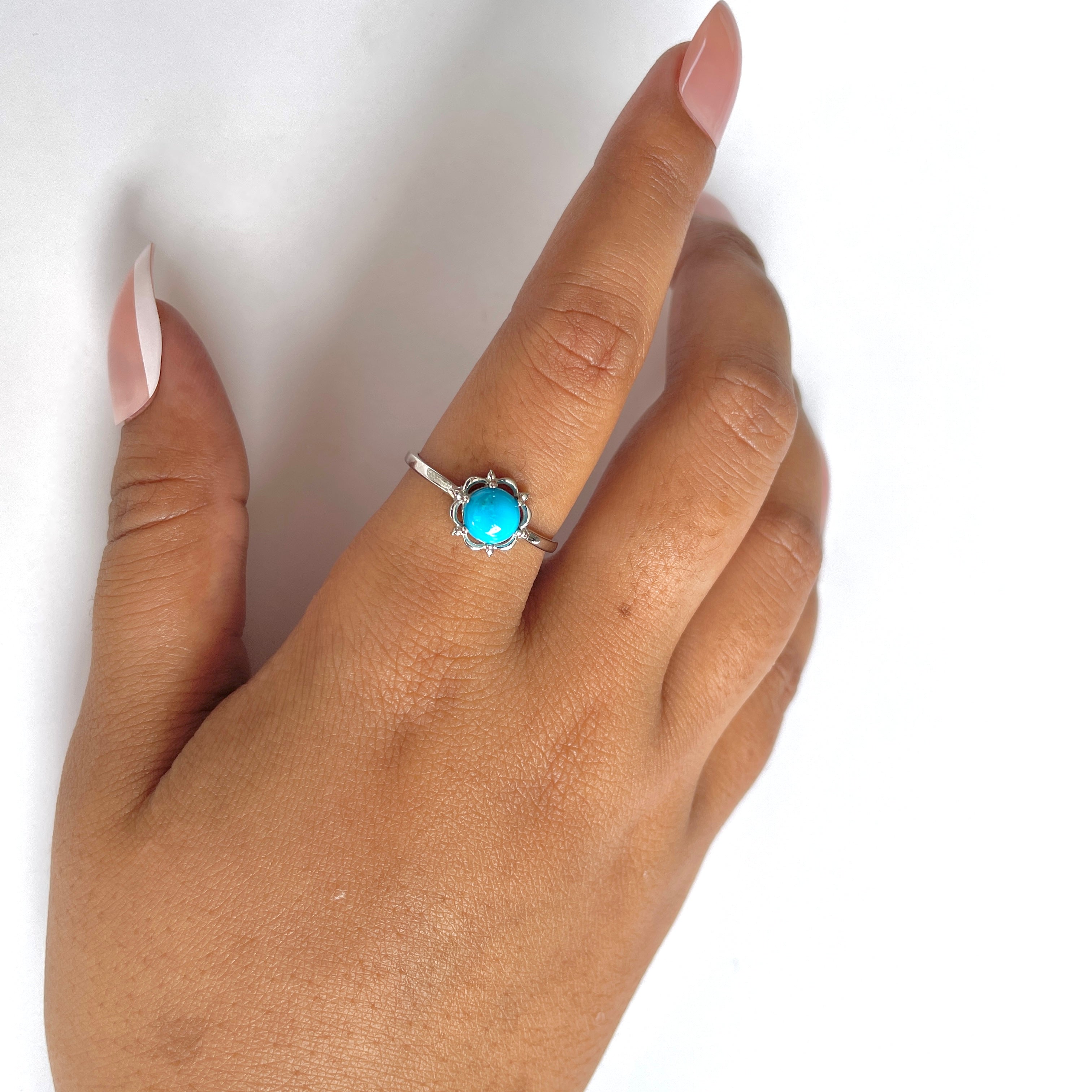 Turquoise Ring-(TRQ-RDR-1460.)