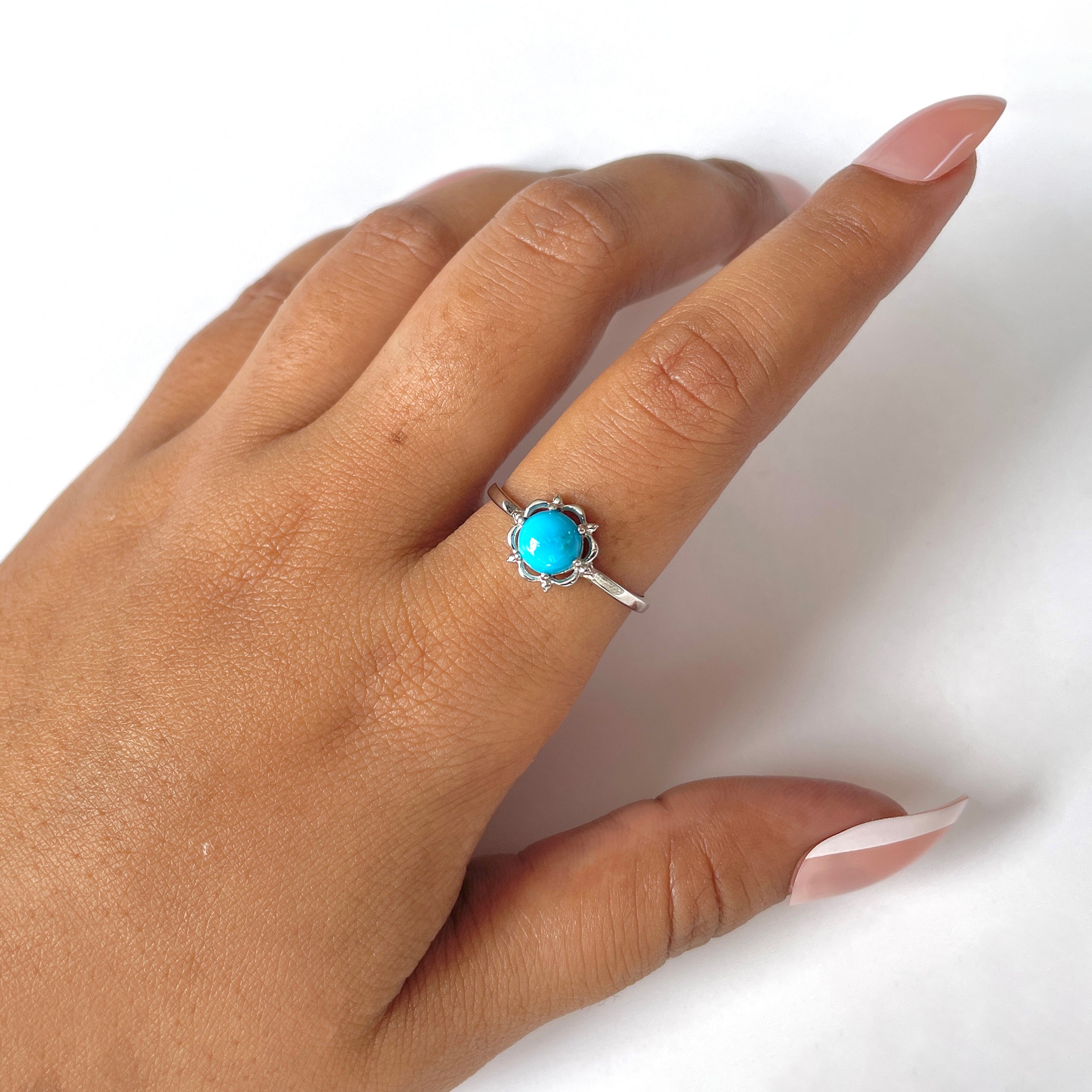 Turquoise Ring-(TRQ-RDR-1460.)