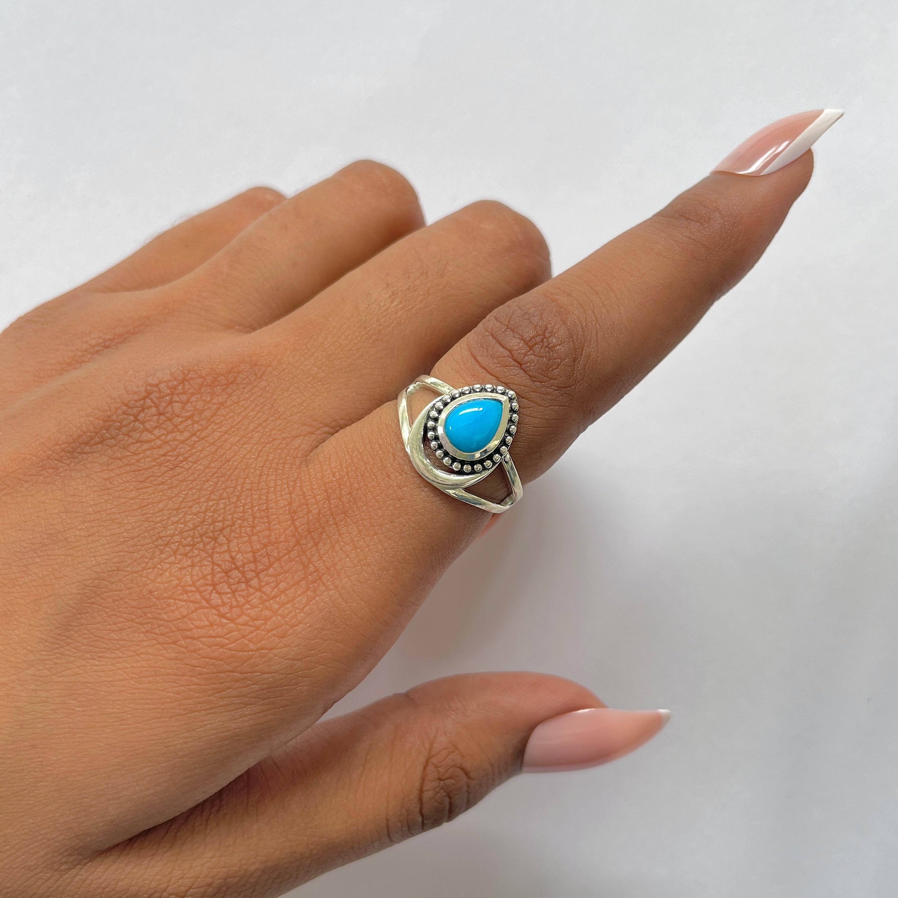 Turquoise Ring-(TRQ-RDR-746.)