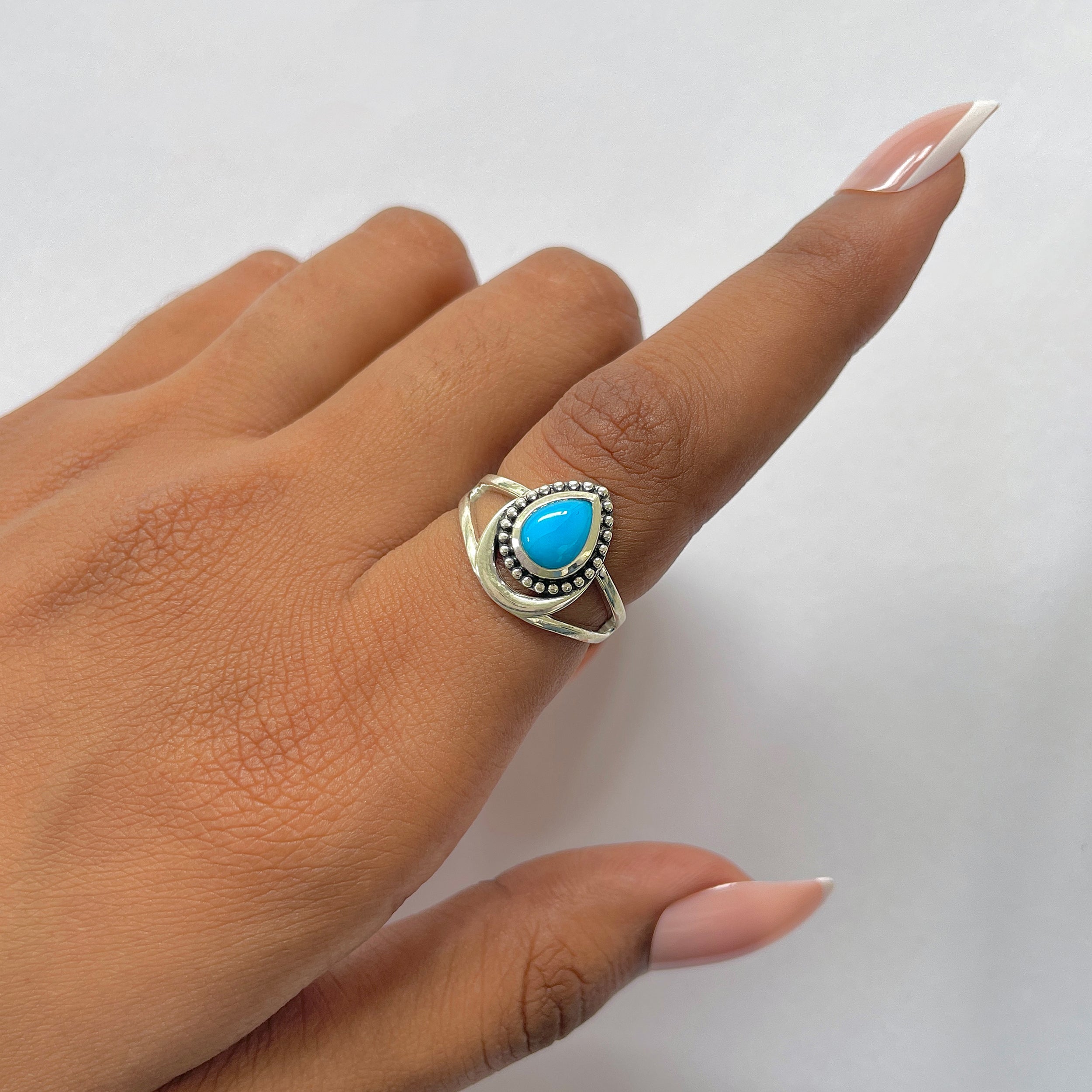 Turquoise Ring-(TRQ-RDR-746.)