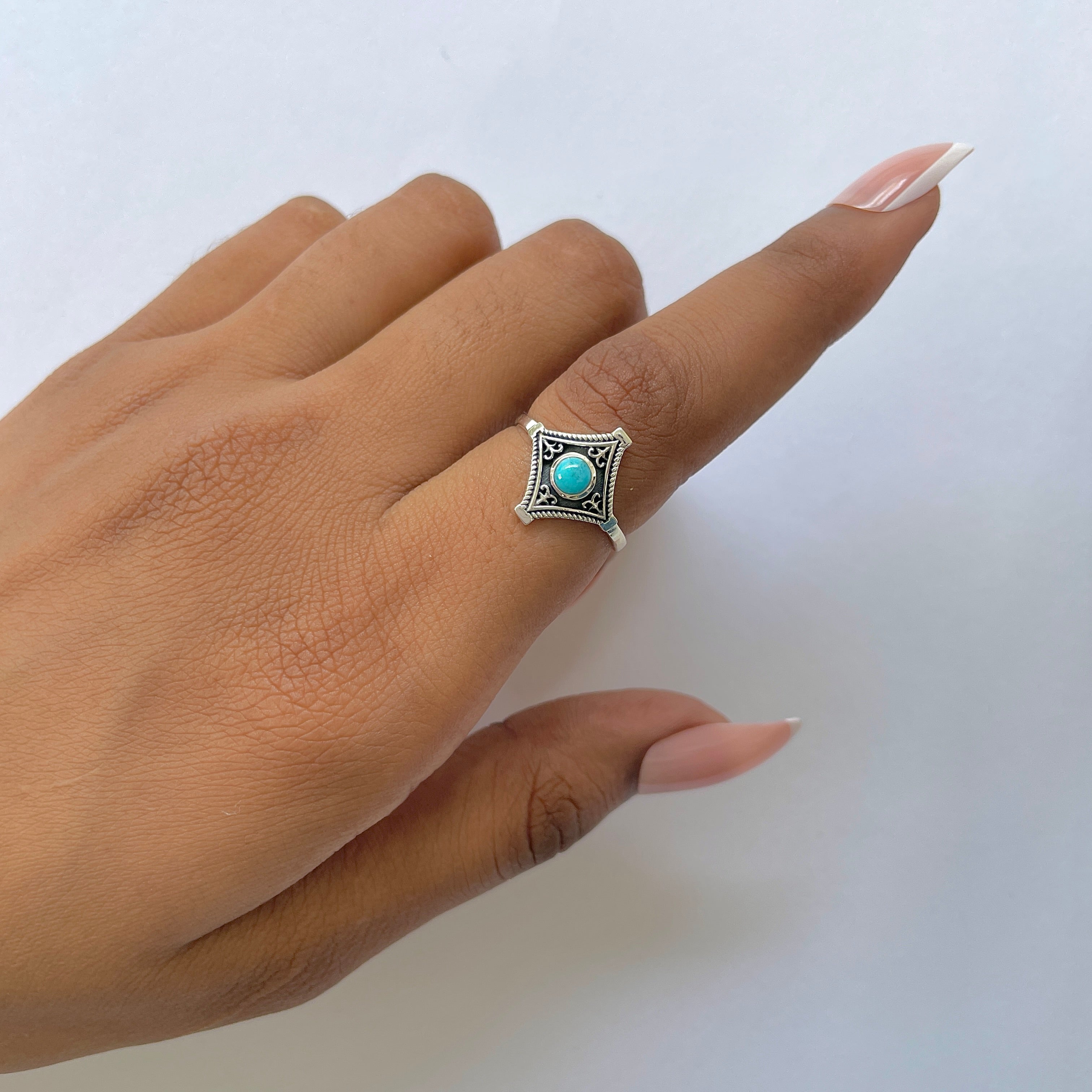 Turquoise Ring-(TRQ-RDR-750.)