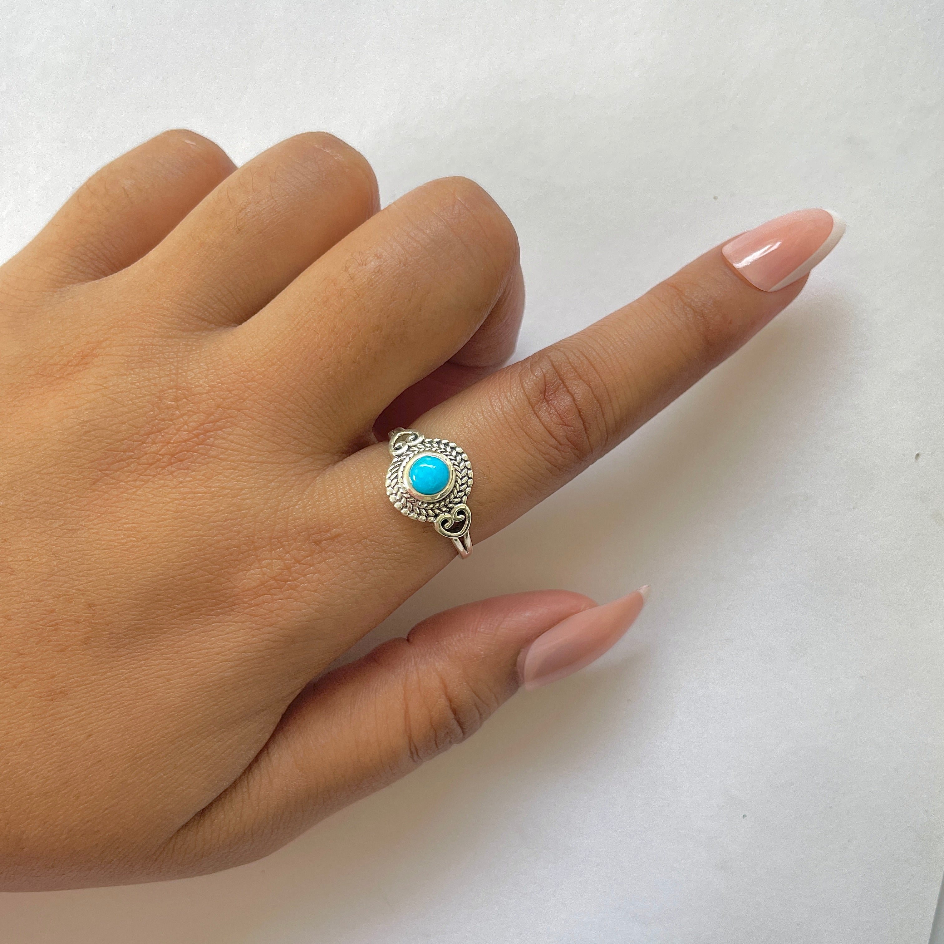 Turquoise Ring-(TRQ-RDR-825.)