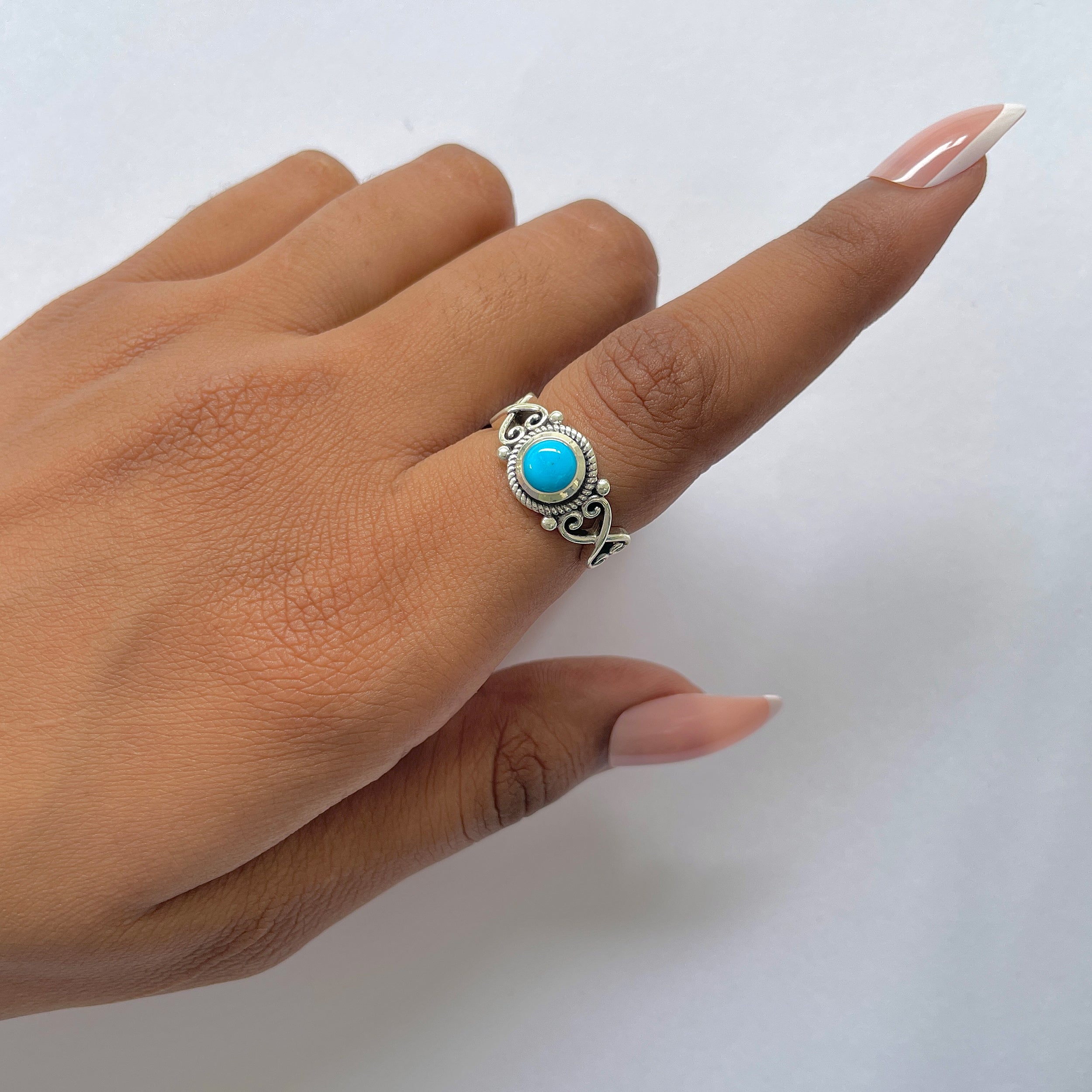 Turquoise Ring-(TRQ-RDR-828.)