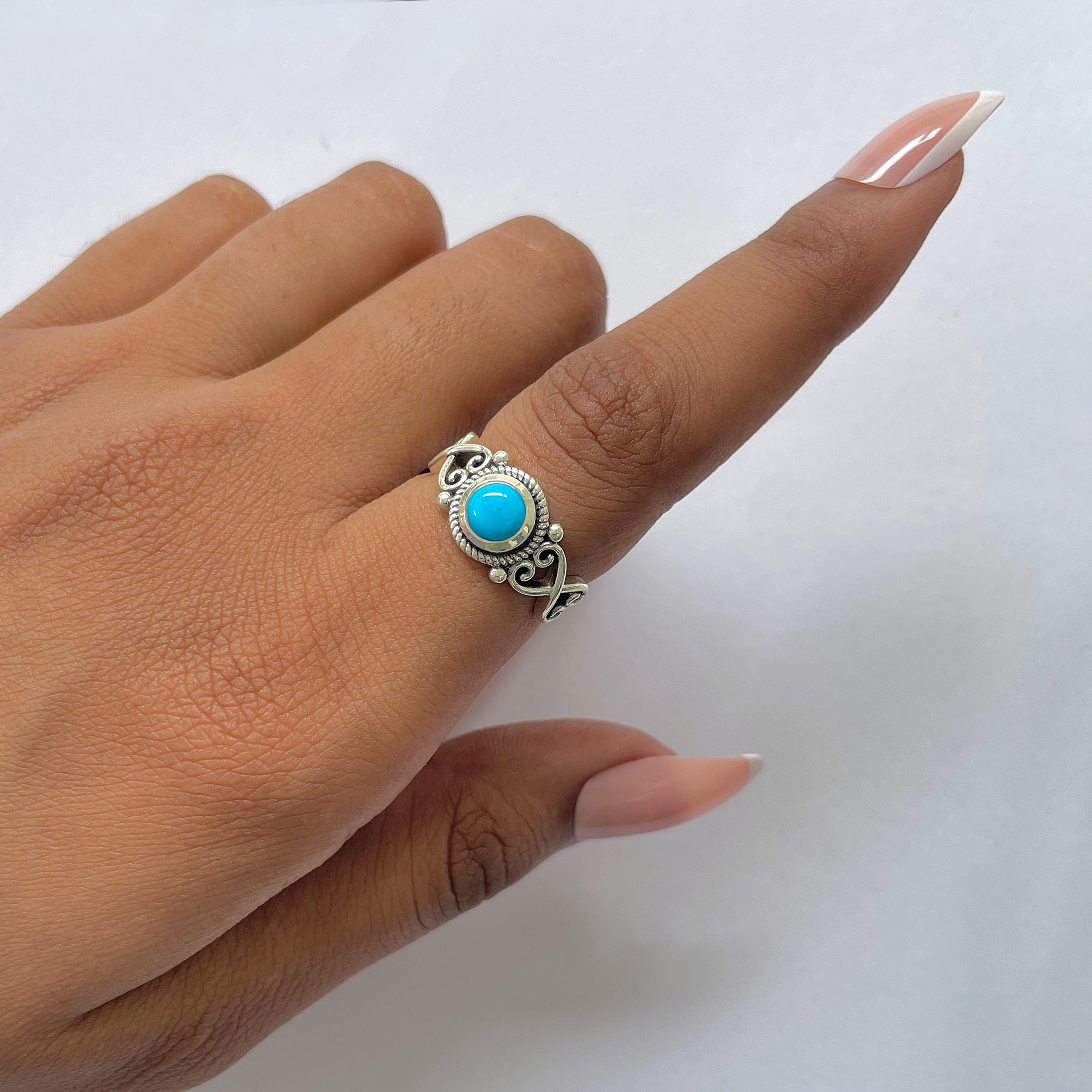 Turquoise Ring-(TRQ-RDR-828.)