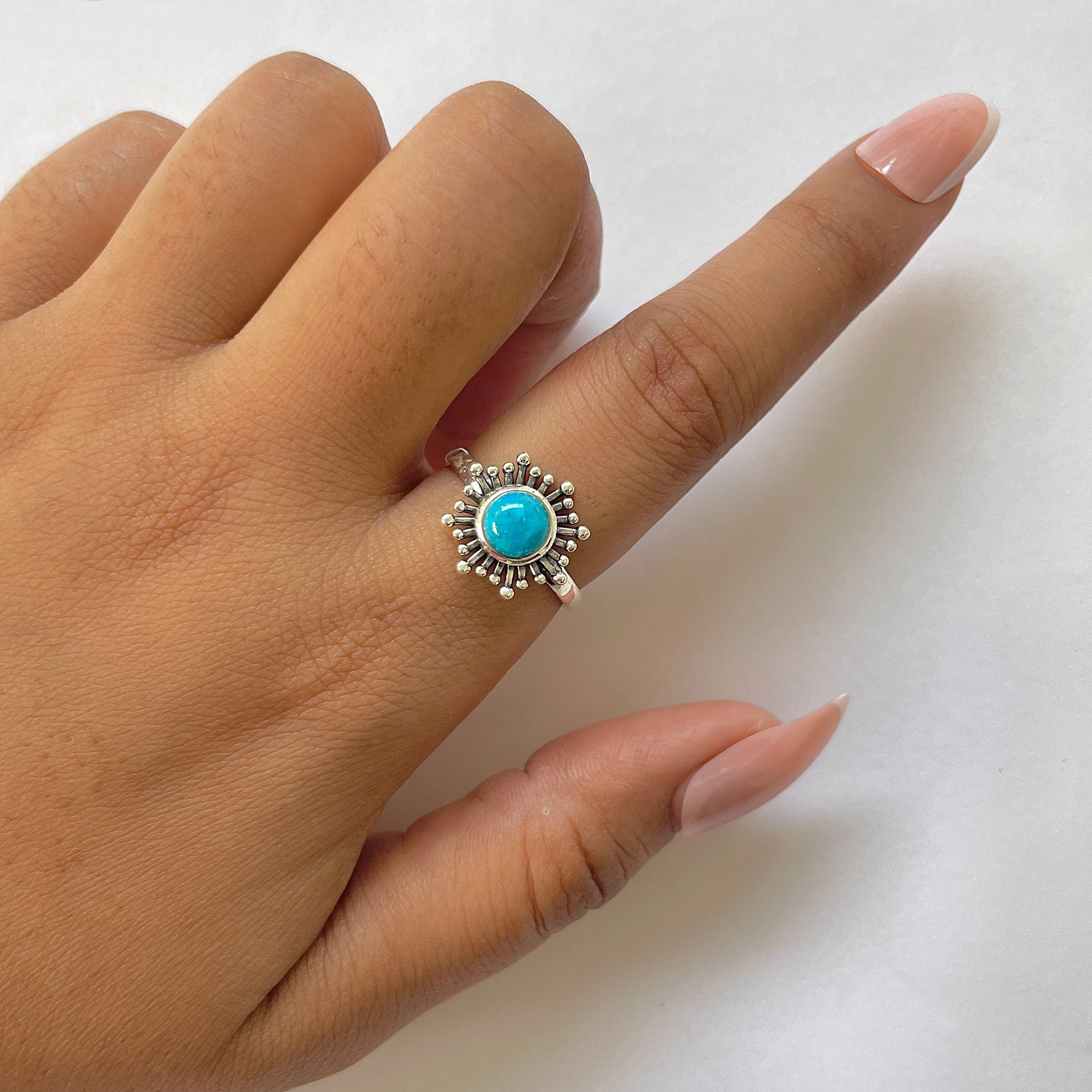 Turquoise Ring-(TRQ-RDR-842.)