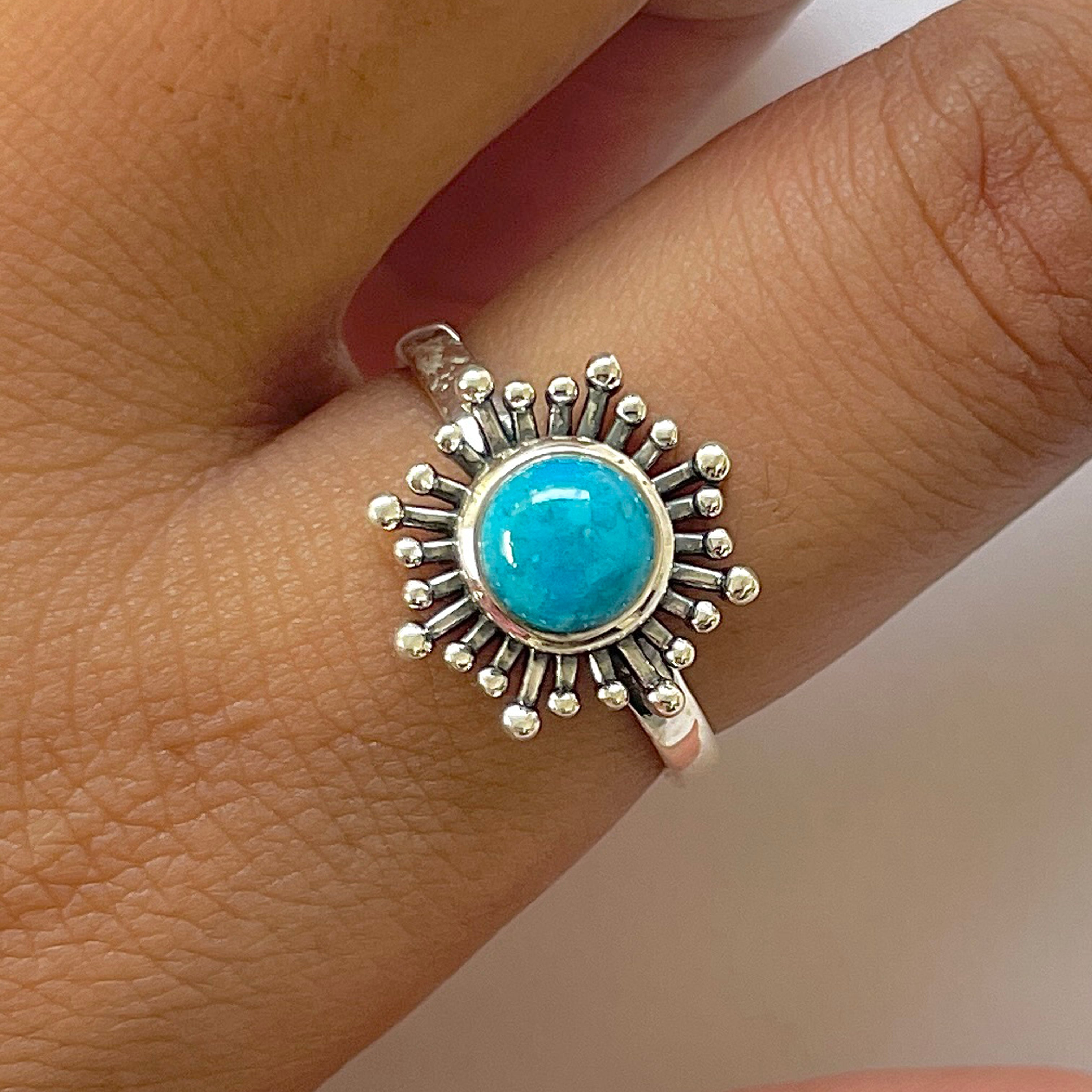 Turquoise Ring-(TRQ-RDR-842.)