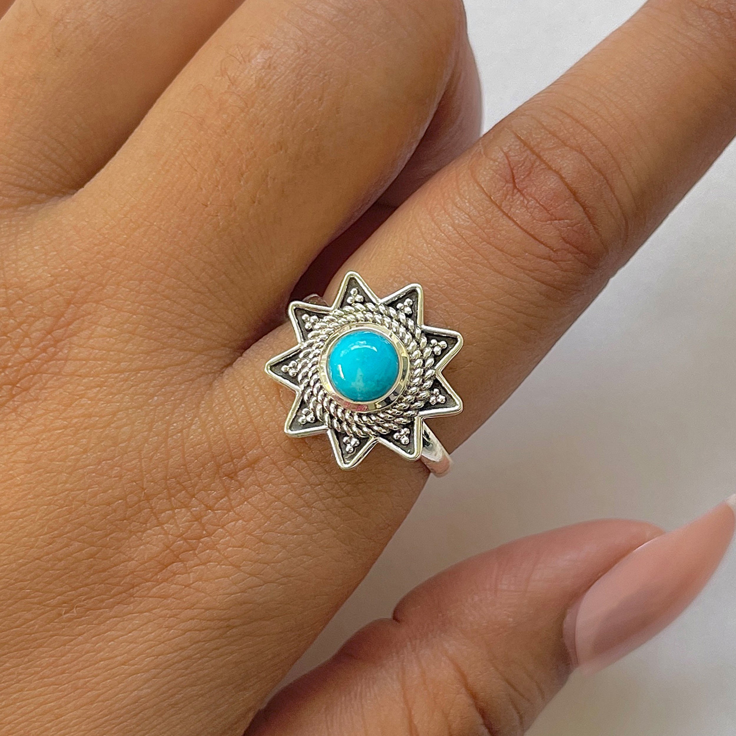 Turquoise Ring-(TRQ-RDR-849.)