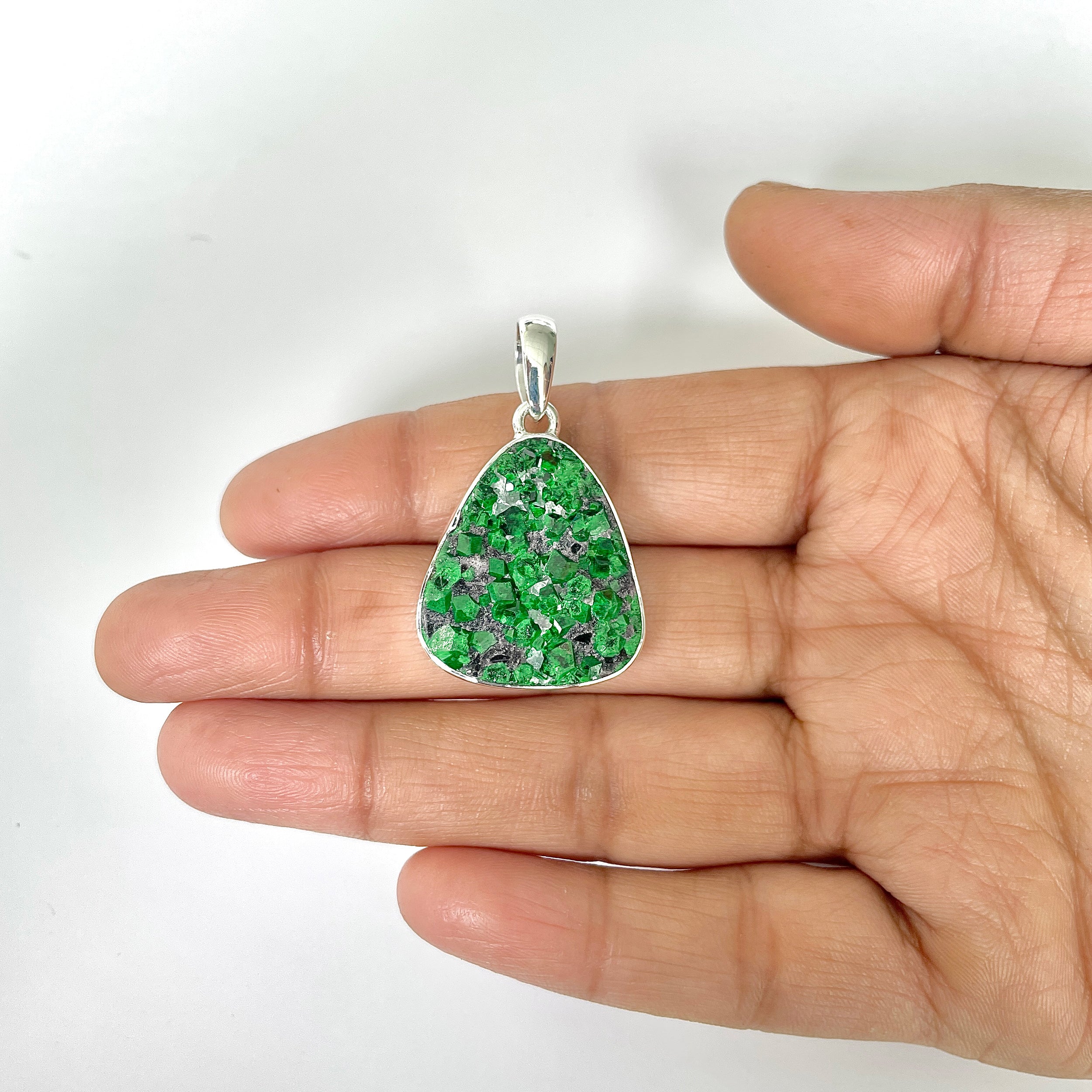 Uvarovite Pendant-(UVR-1-18)