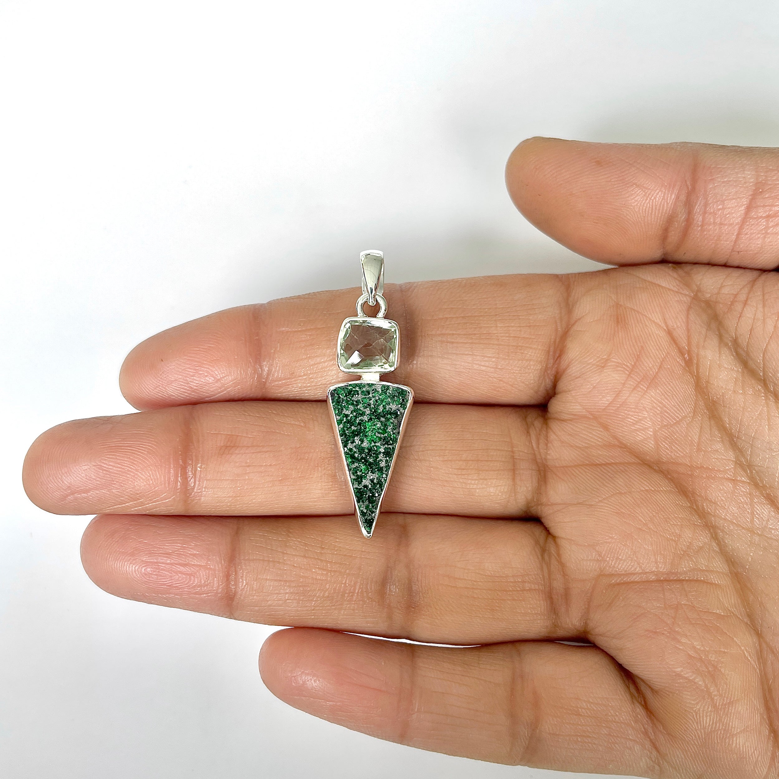 Uvarovite Pendant-(UVR-1-22)