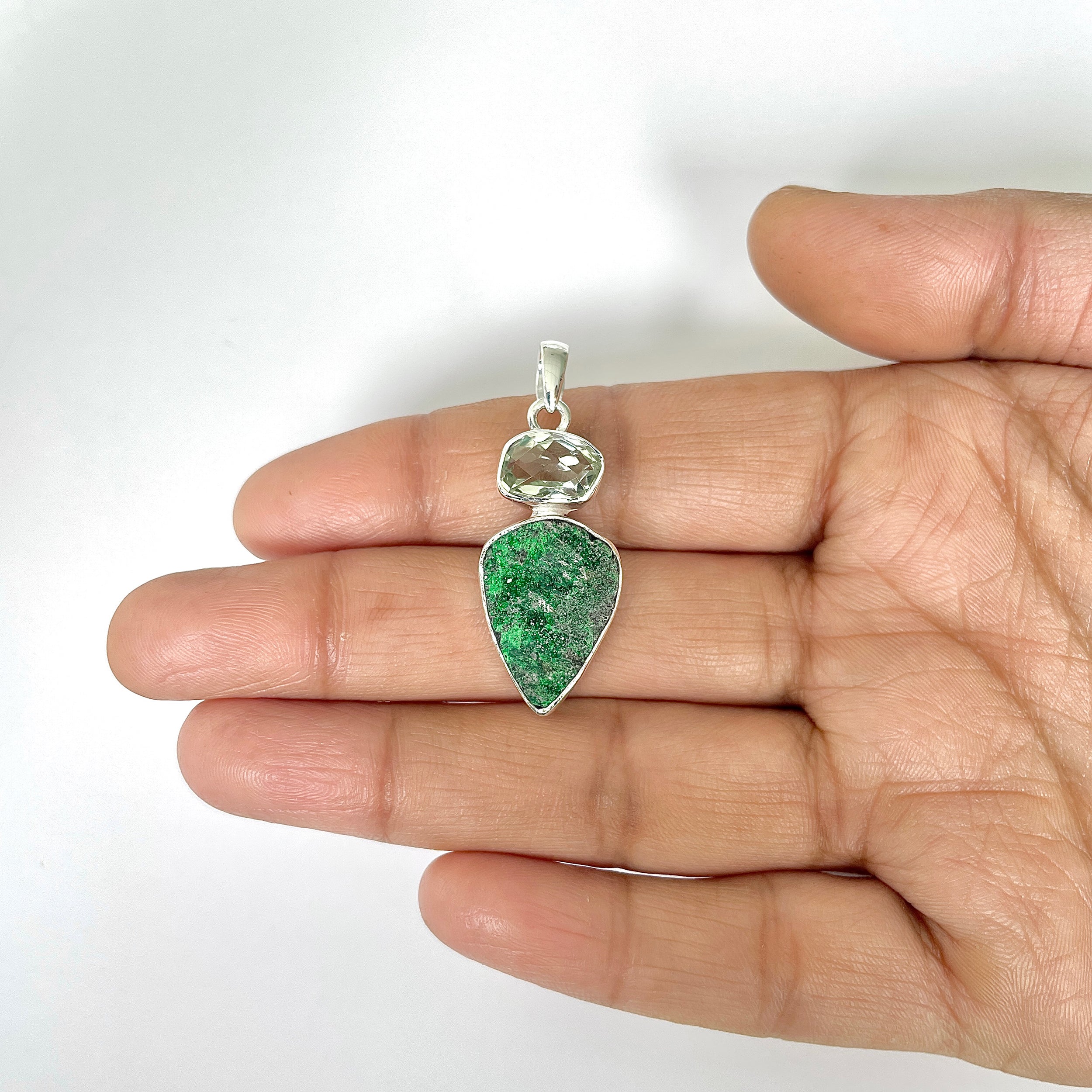 Uvarovite Pendant-(UVR-1-25)