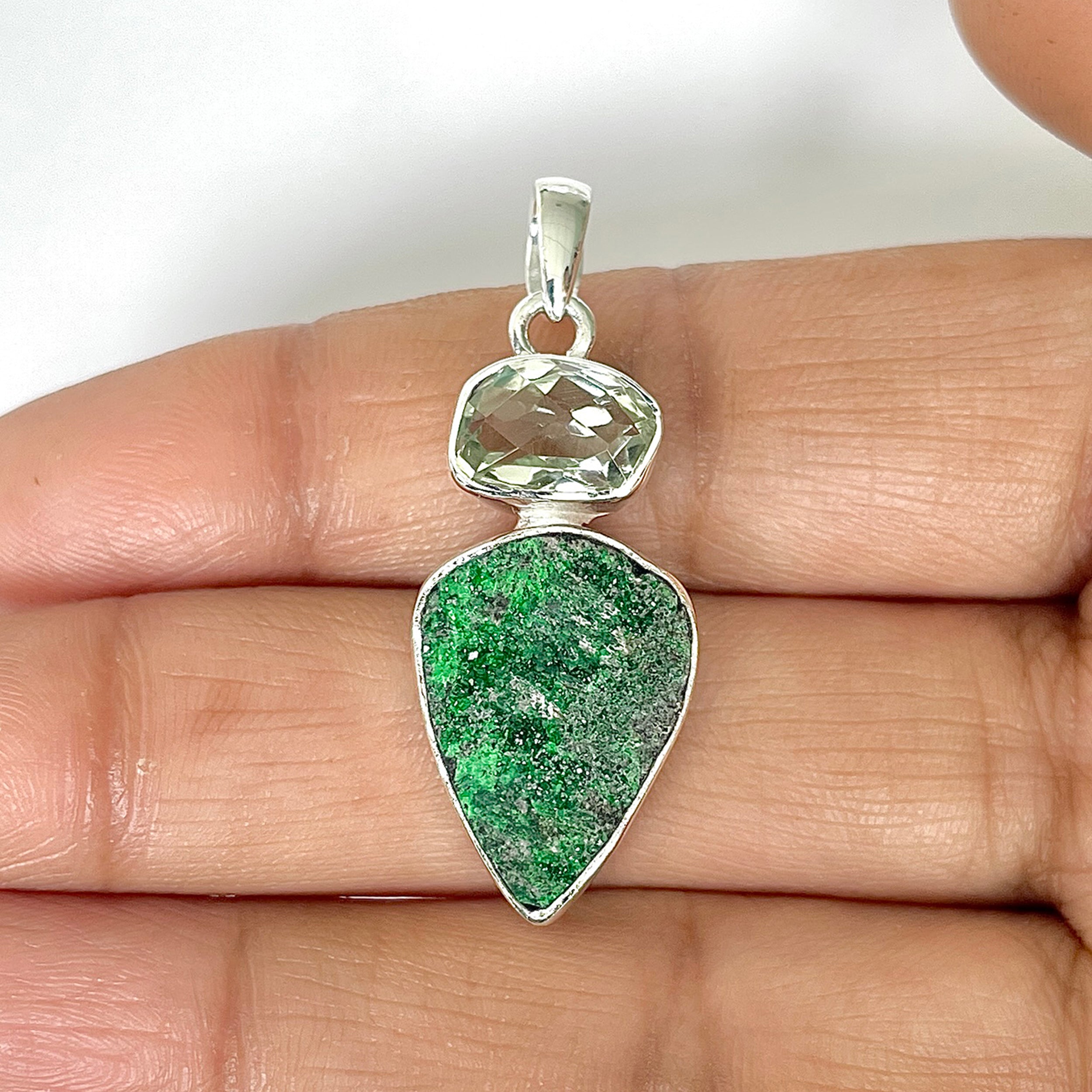 Uvarovite Pendant-(UVR-1-25)