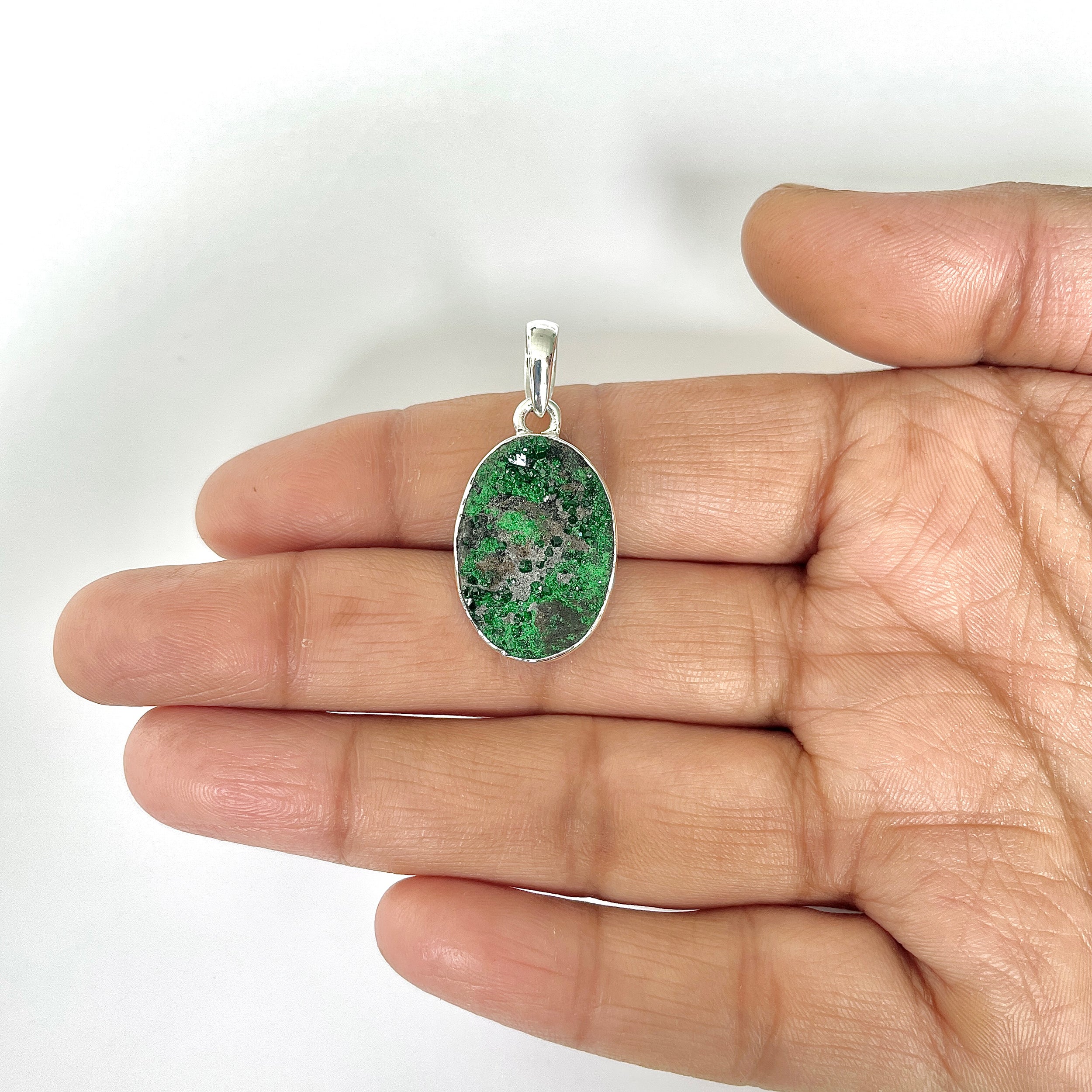 Uvarovite Pendant-(UVR-1-26)
