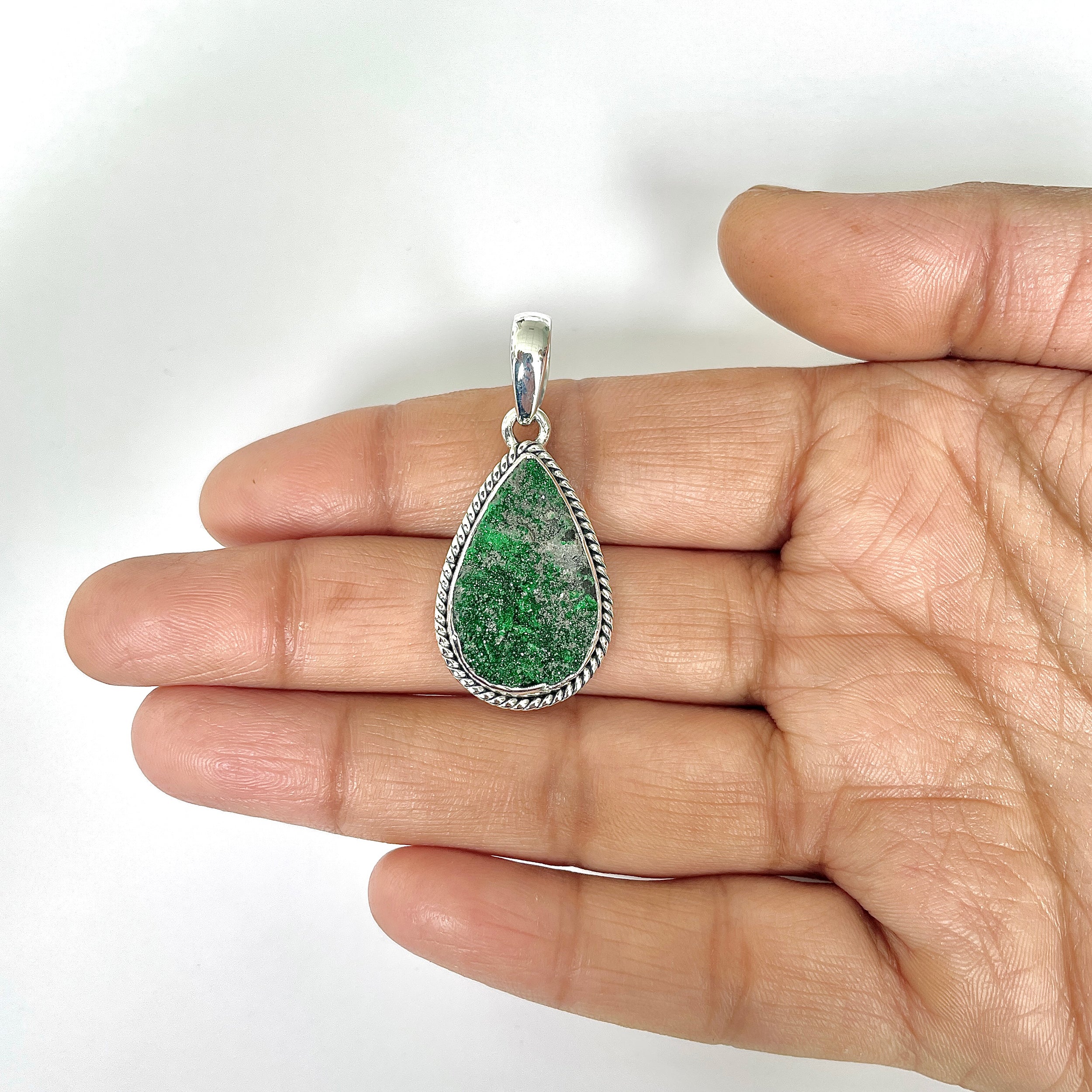 Uvarovite Pendant-(UVR-1-27)