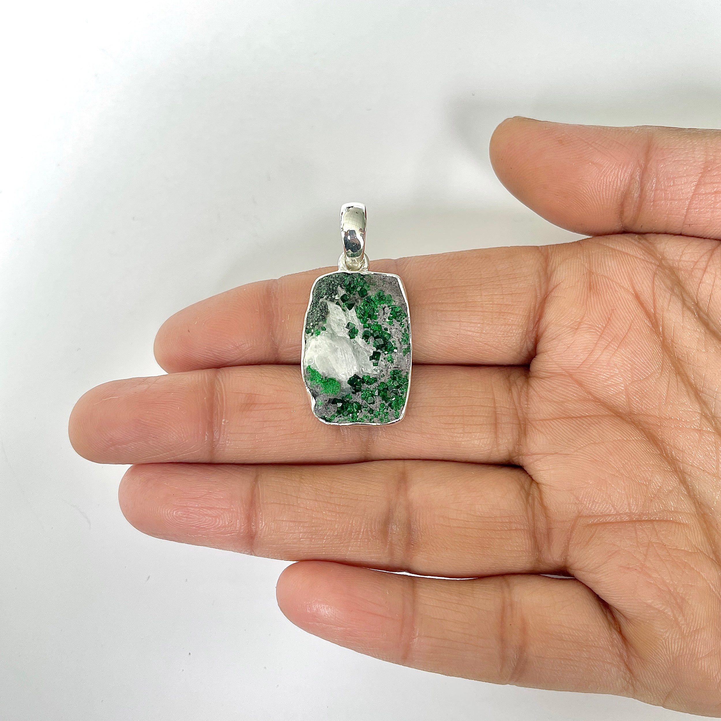 Uvarovite Pendant-(UVR-1-3)