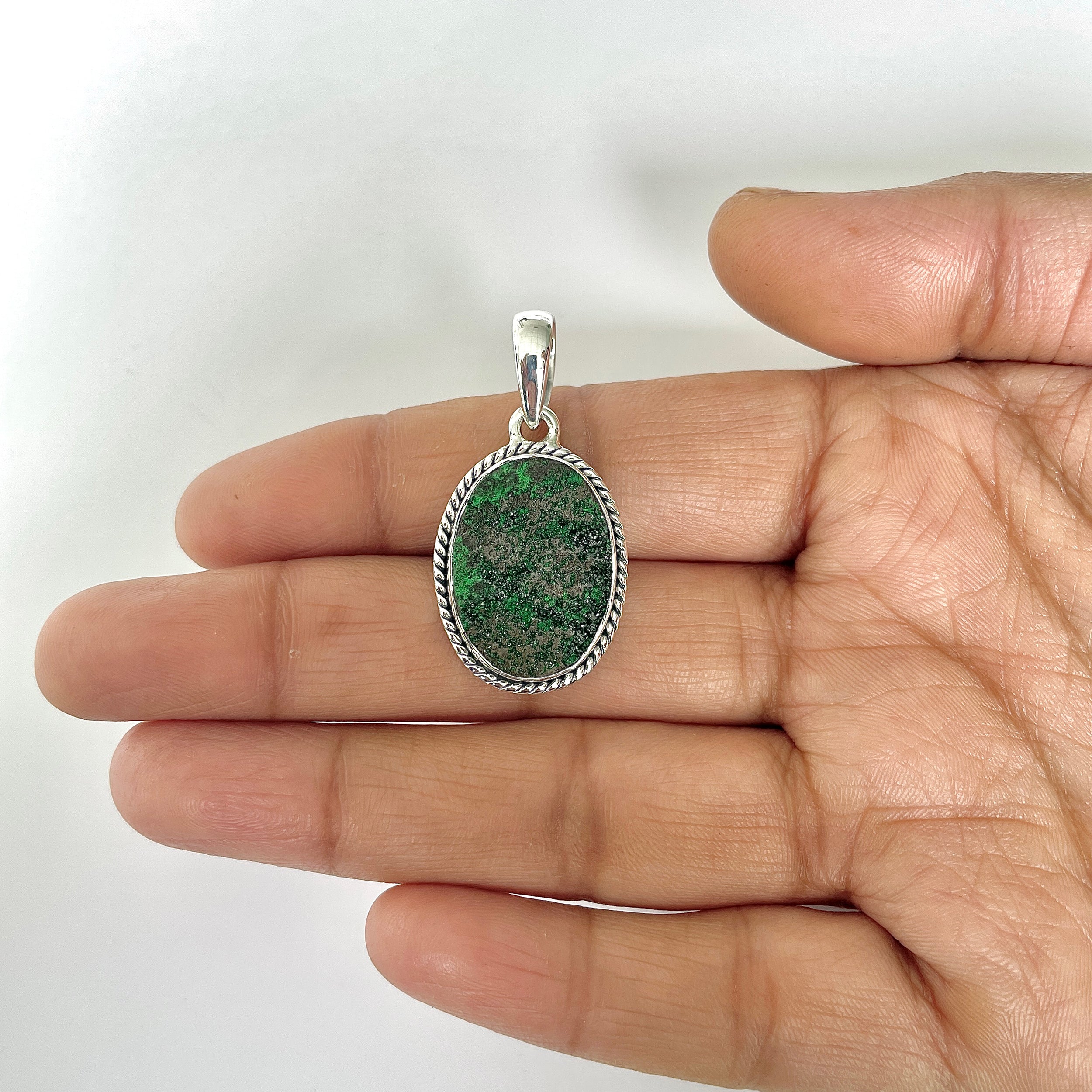 Uvarovite Pendant-(UVR-1-32)