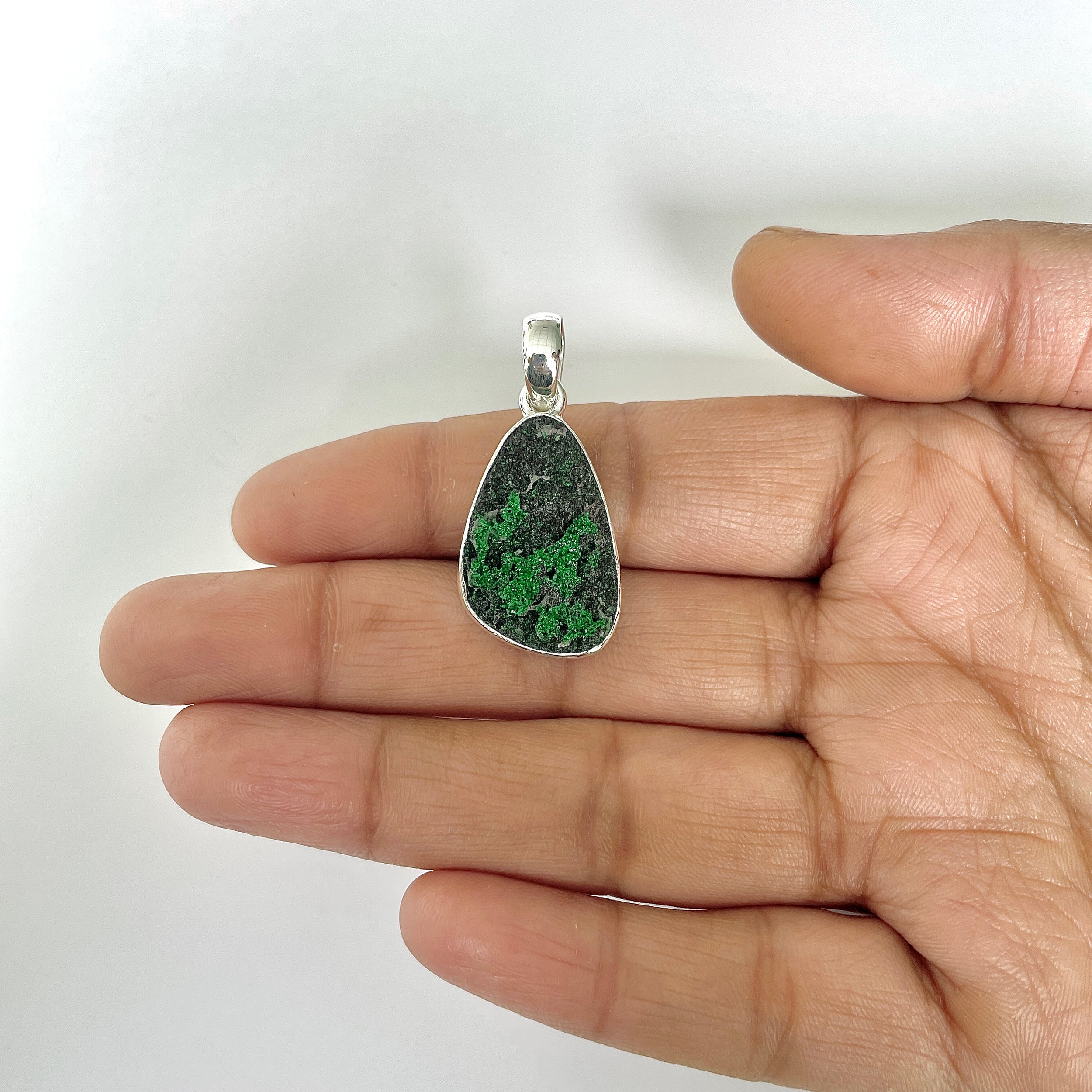 Uvarovite Pendant-(UVR-1-36)
