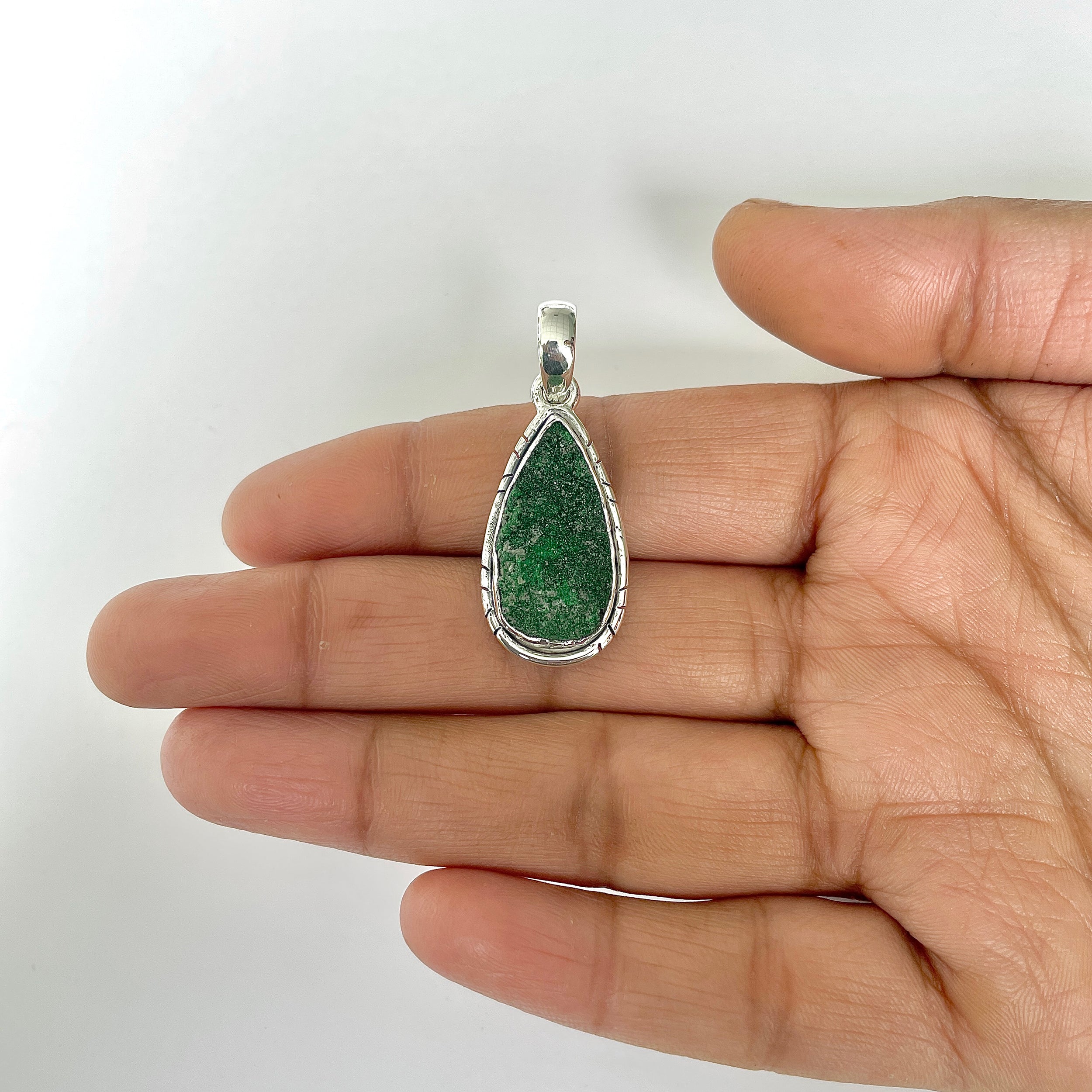 Uvarovite Pendant-(UVR-1-38)