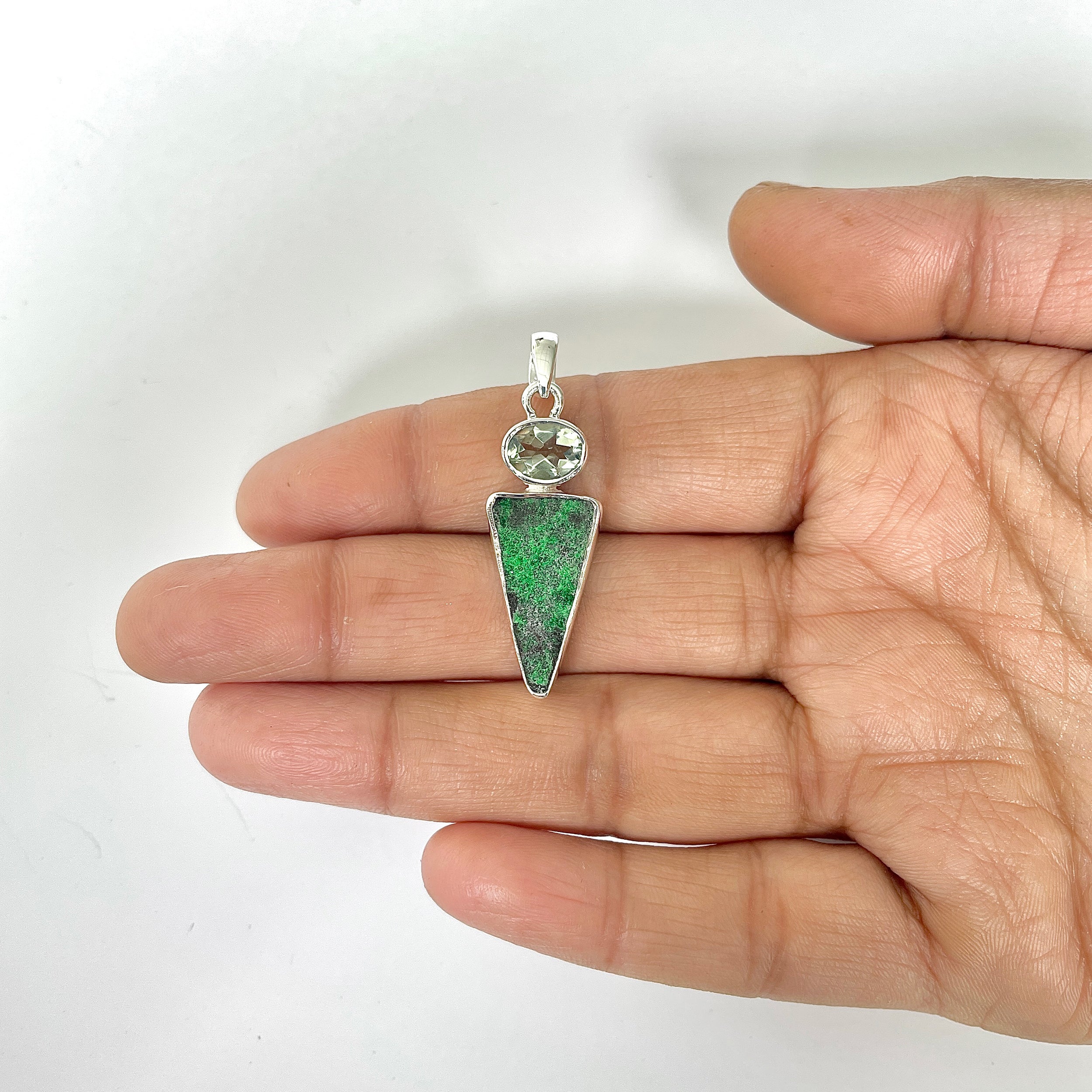Uvarovite Pendant-(UVR-1-4)