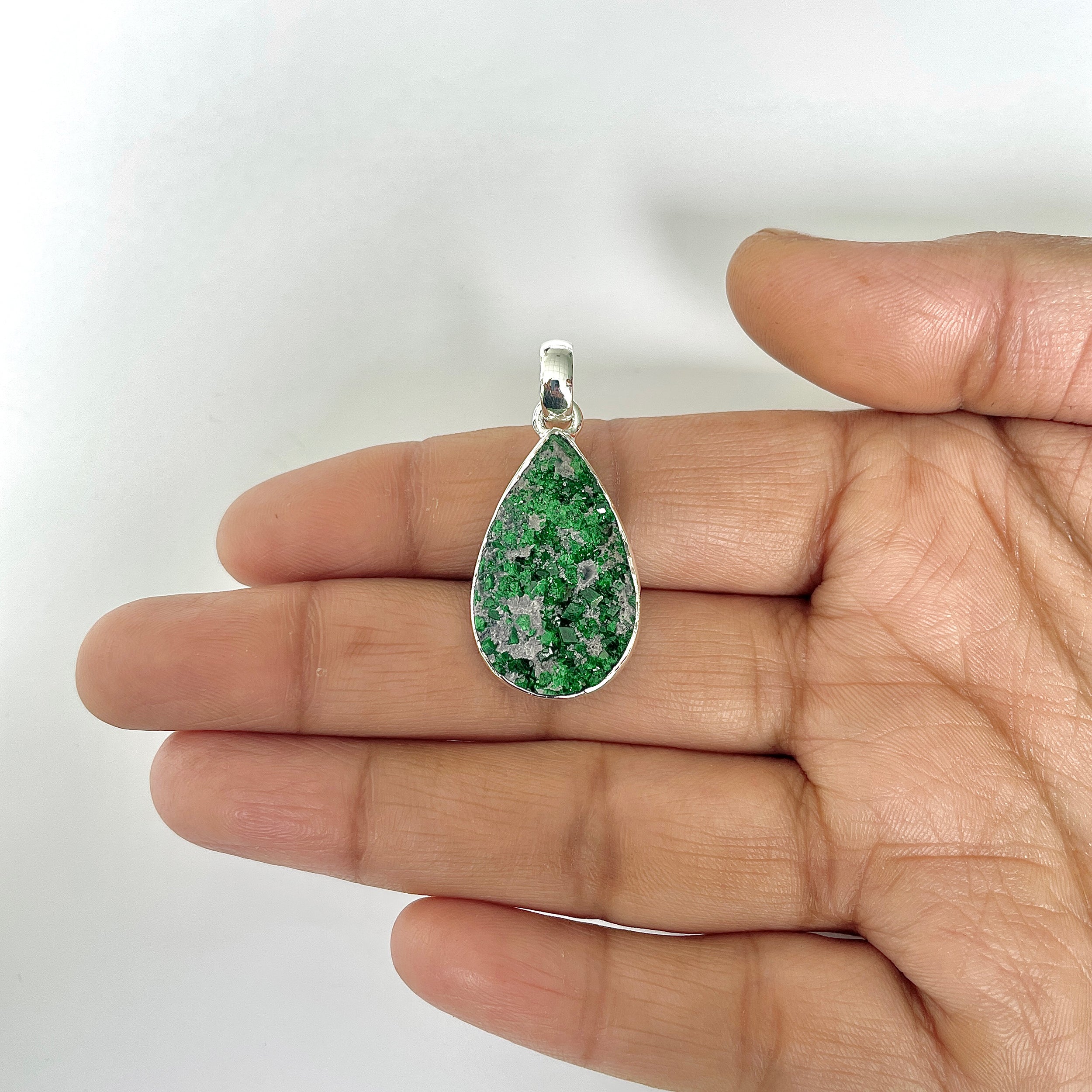 Uvarovite Pendant-(UVR-1-41)