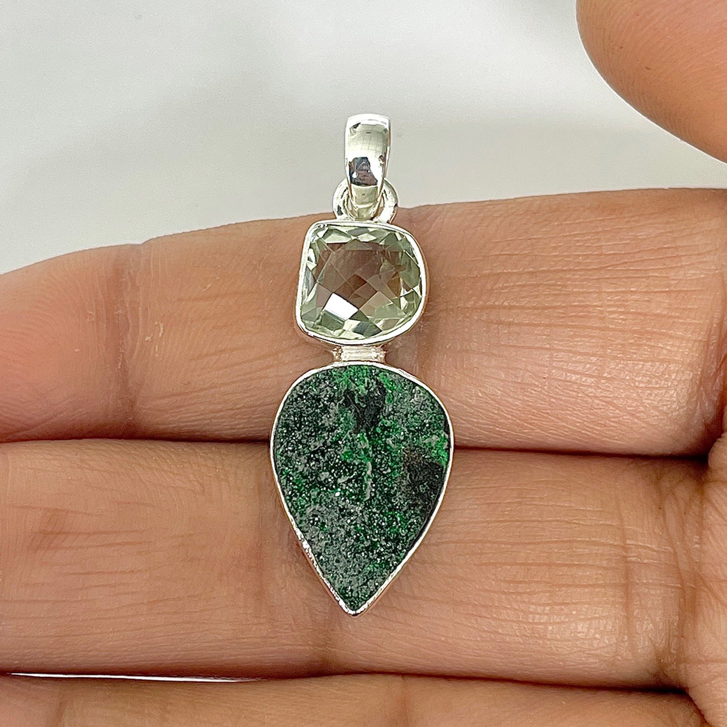 Uvarovite Pendant-(UVR-1-43)