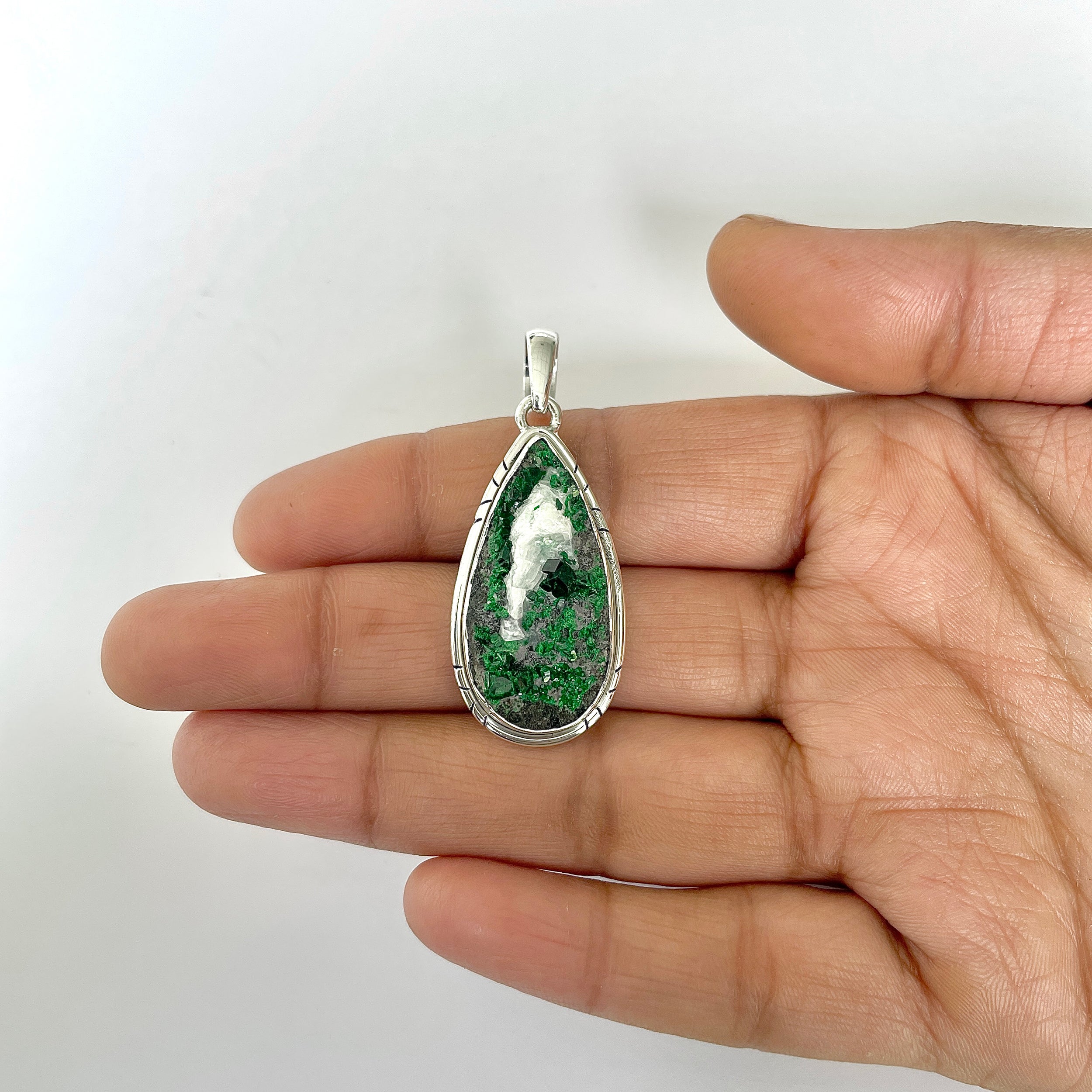 Uvarovite Pendant-(UVR-1-73)