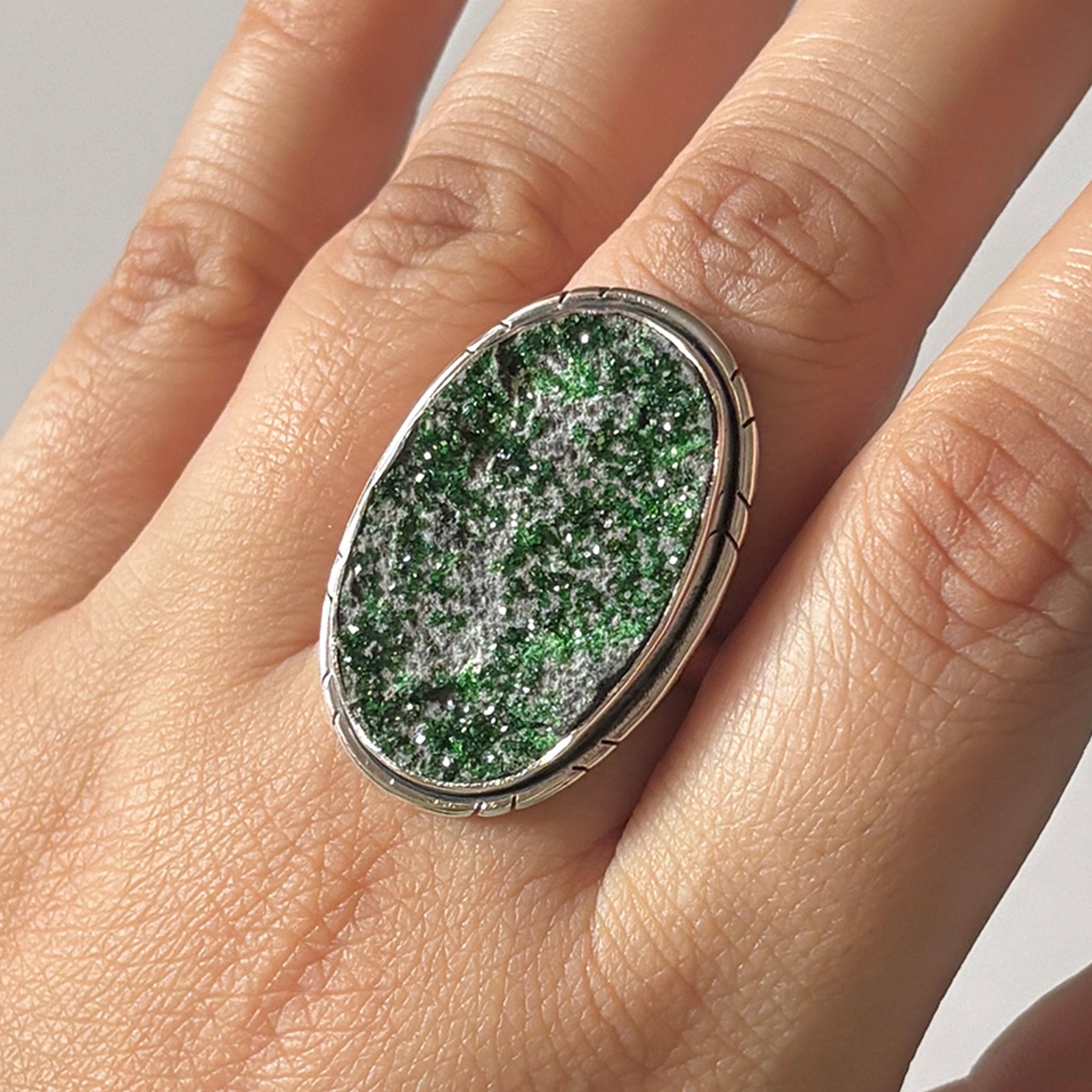 Uvarovite Ring-(UVR-2-13)