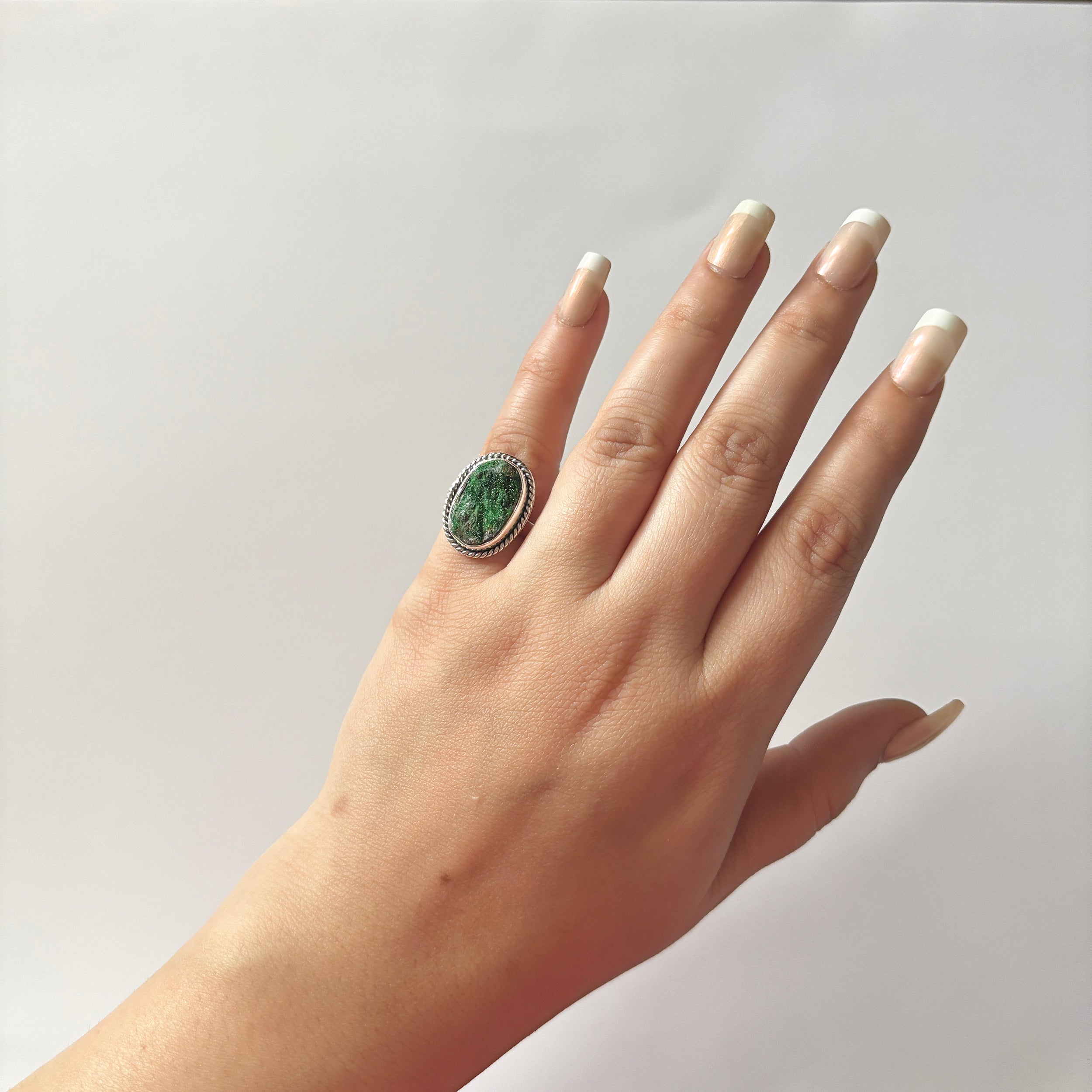Uvarovite Ring-(UVR-2-74)