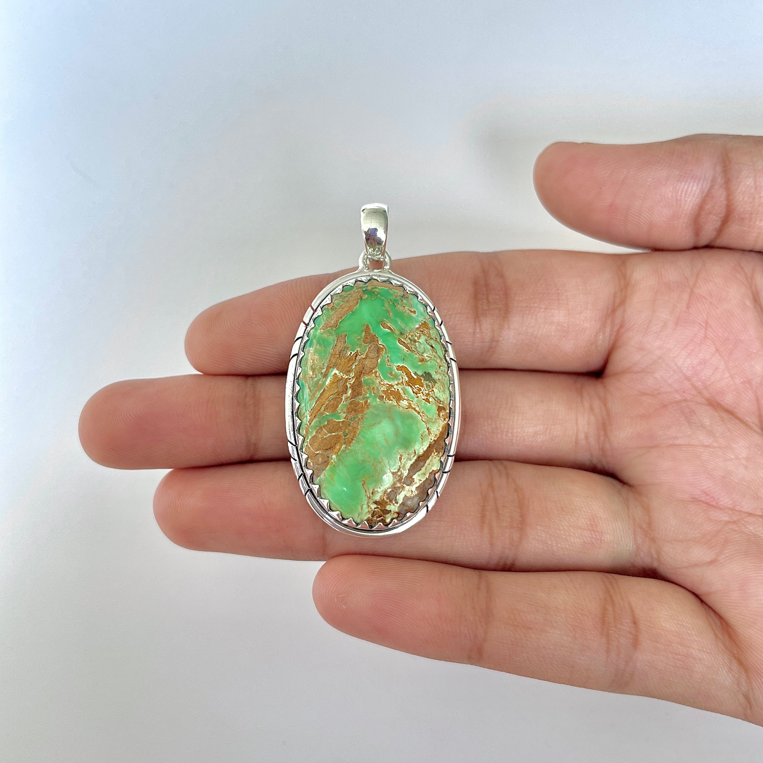 Variscite Pendant-(VRC-1-45)