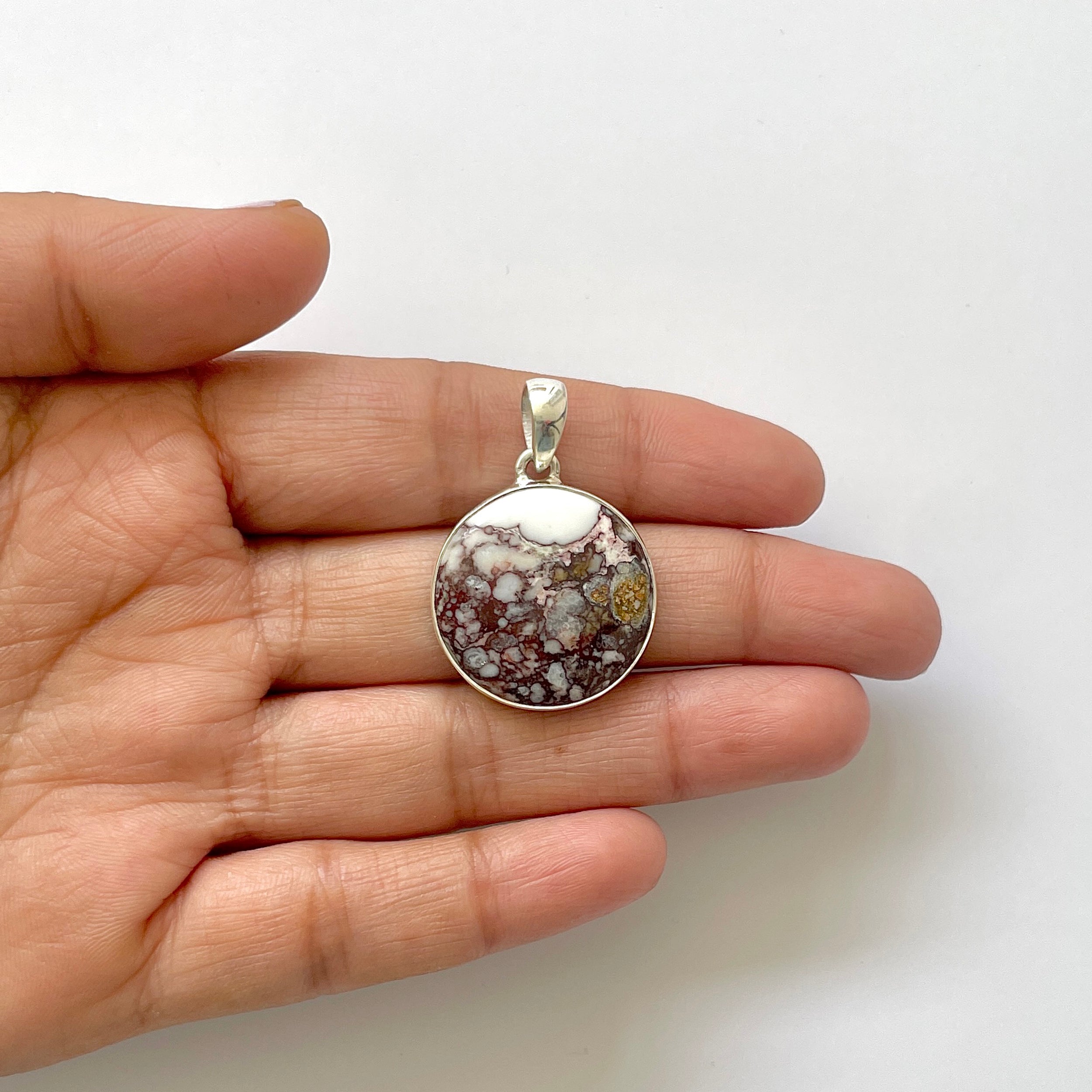 Wild Horse Jasper Pendant-(WOJ-1-17)