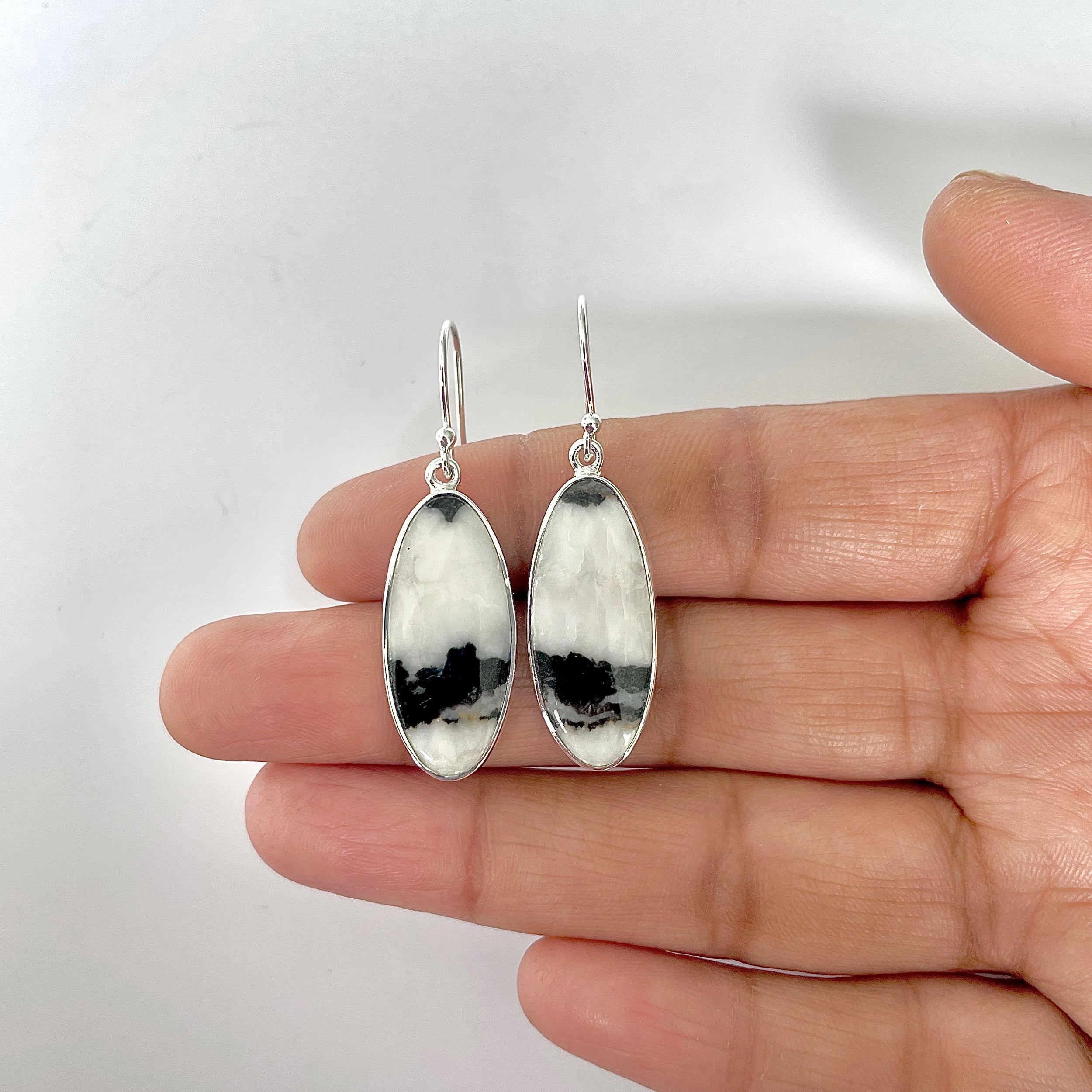 Zebra Skin Jasper Earring-(ZSJ-3-5)