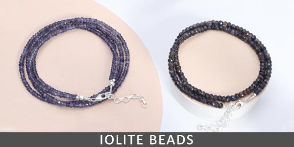 Iolite-Beads