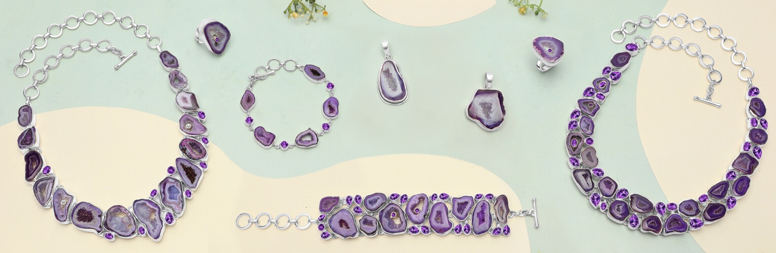 Purple Agate Jewelry
