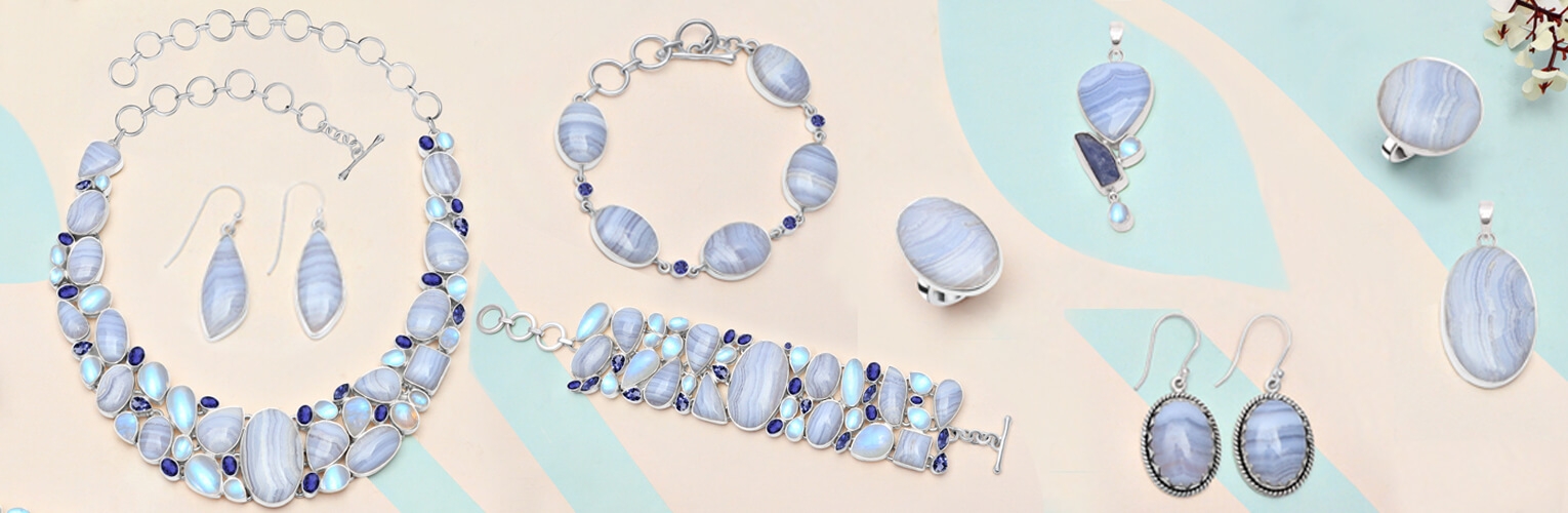 Blue Lace Agate Jewelry