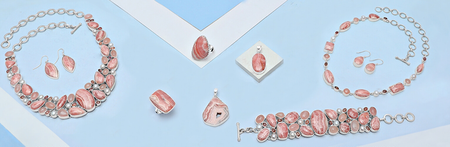 Rhodochrosite jewelry